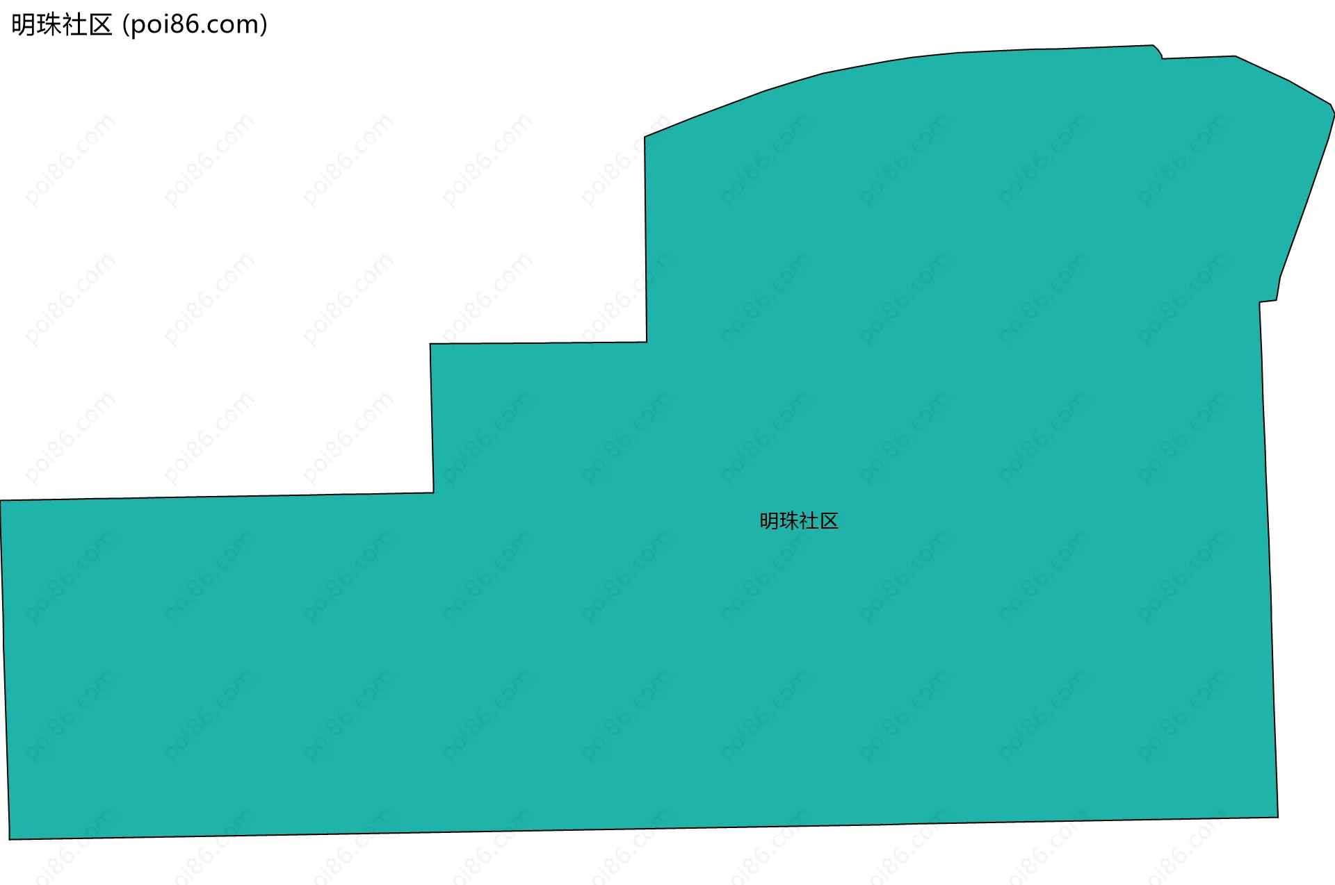 明珠社区边界地图