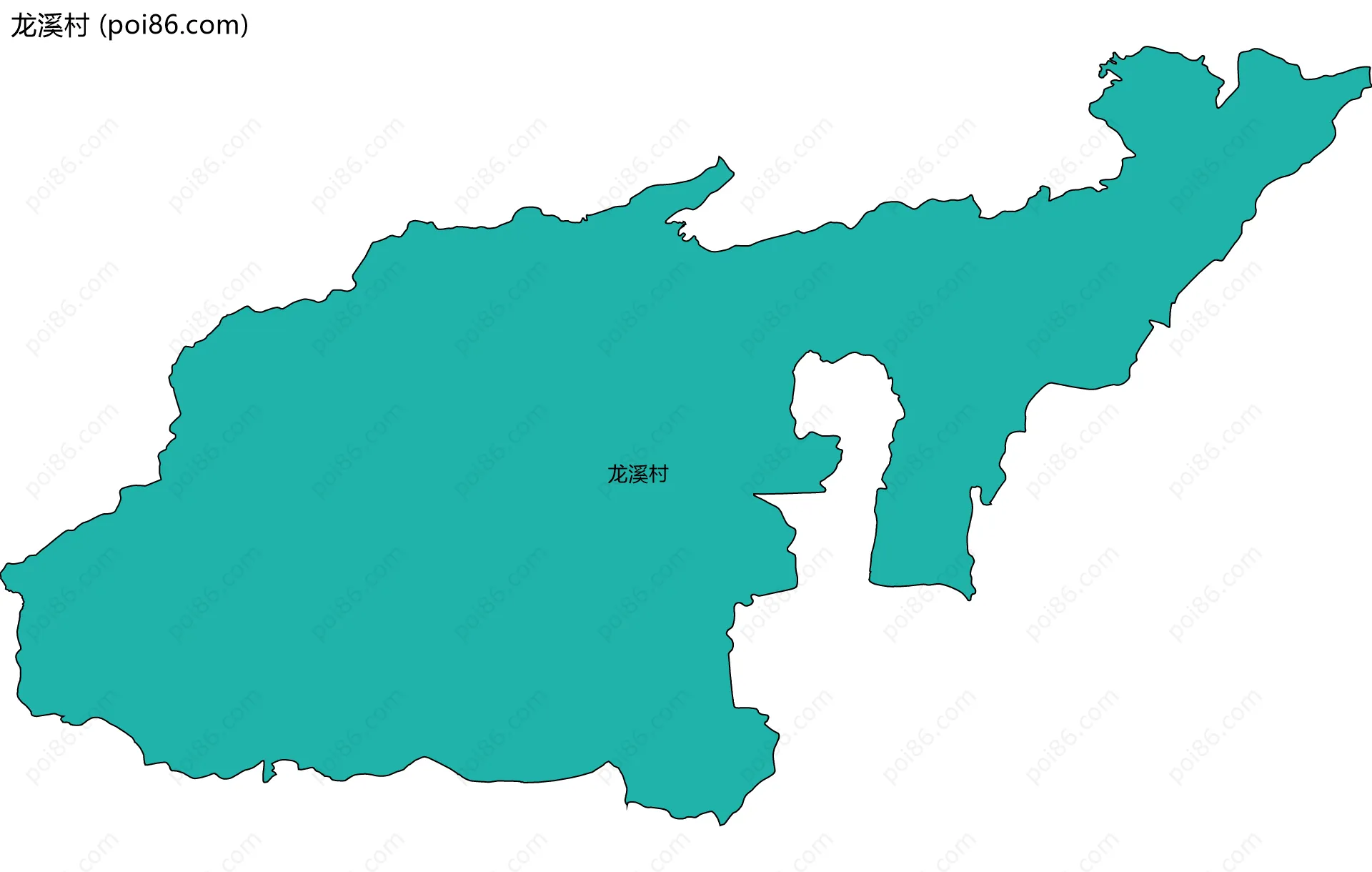 龙溪村边界地图