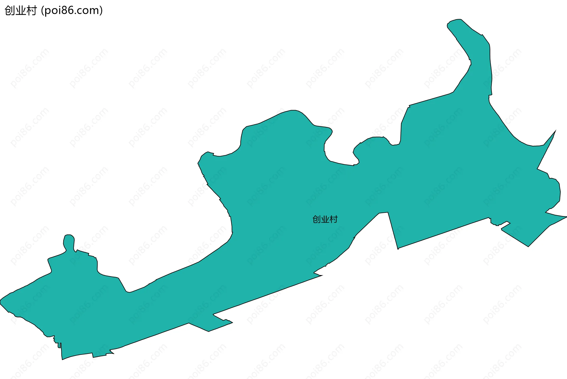 创业村边界地图