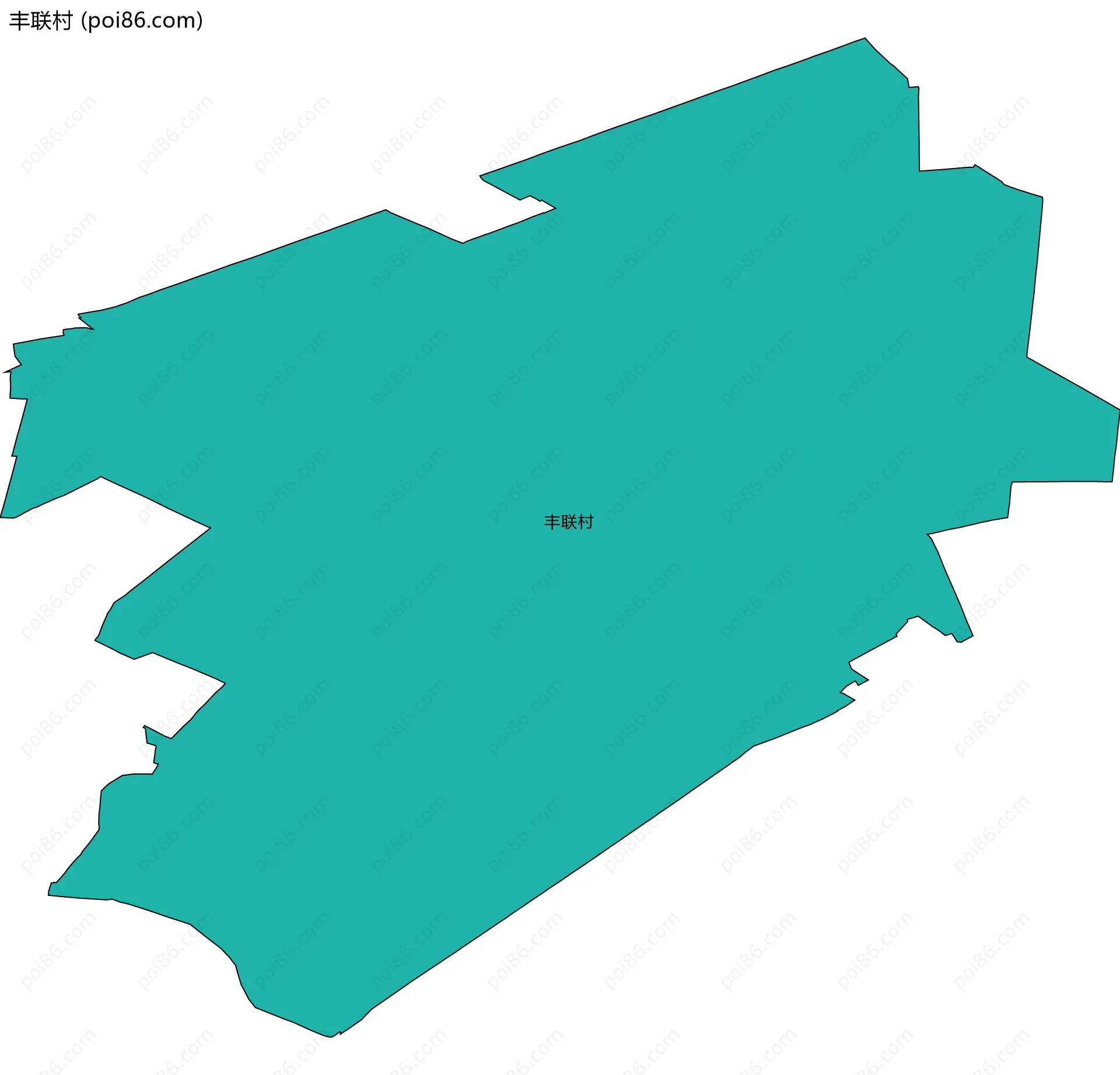 丰联村边界地图