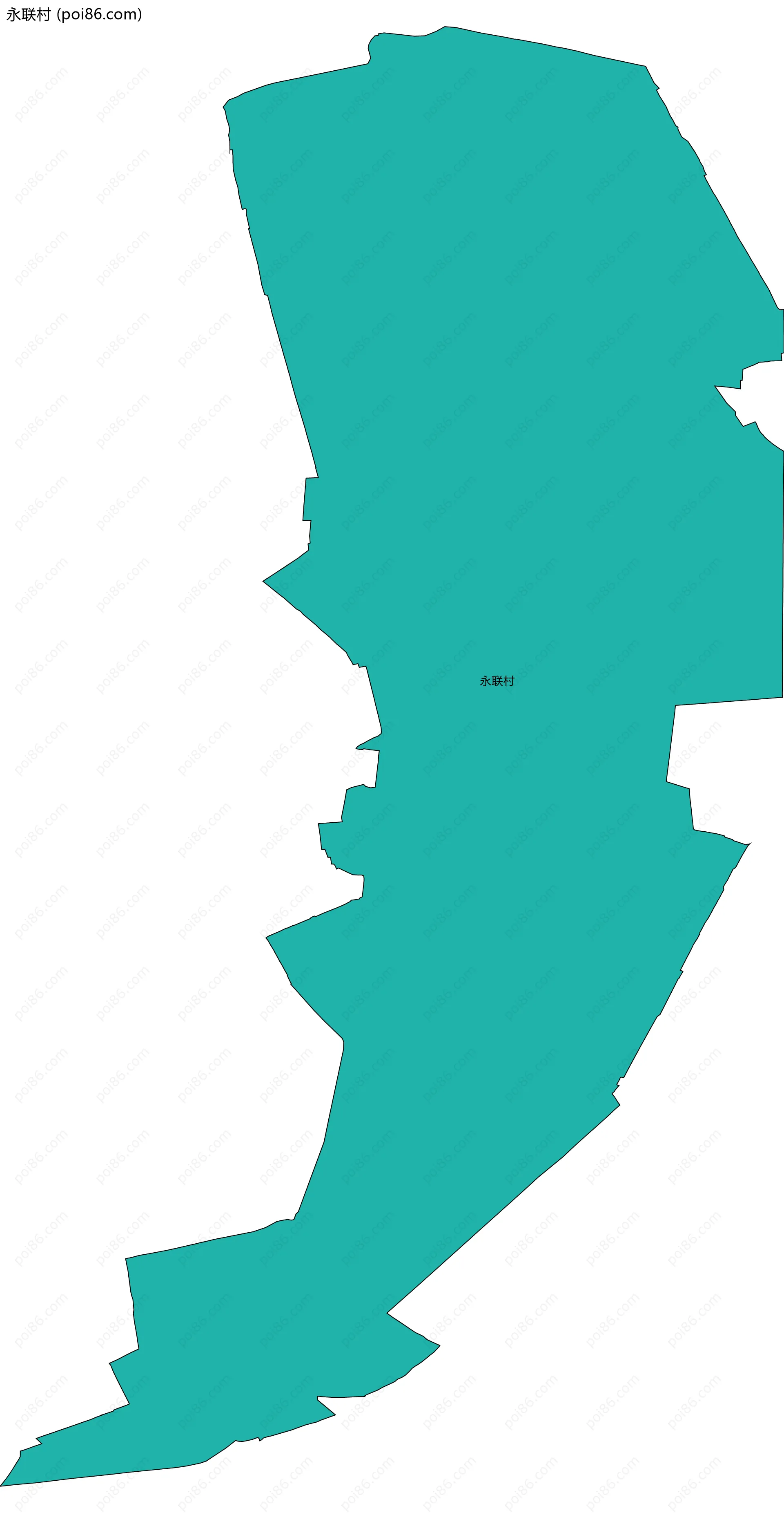 永联村边界地图