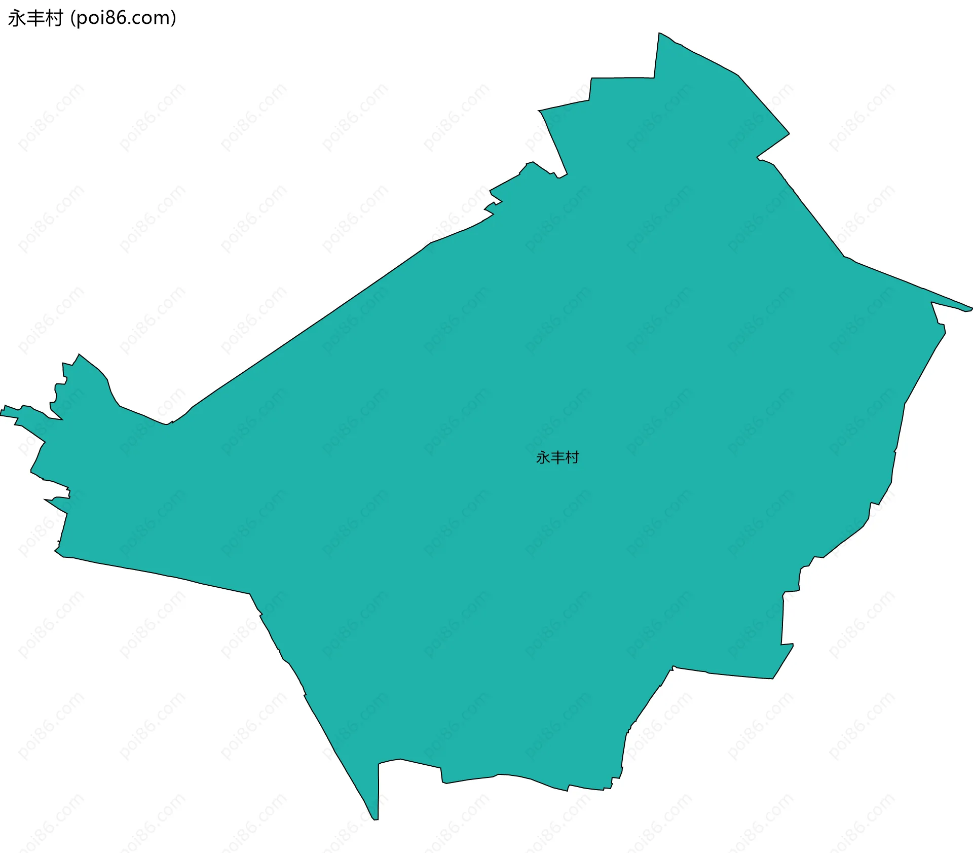 永丰村边界地图