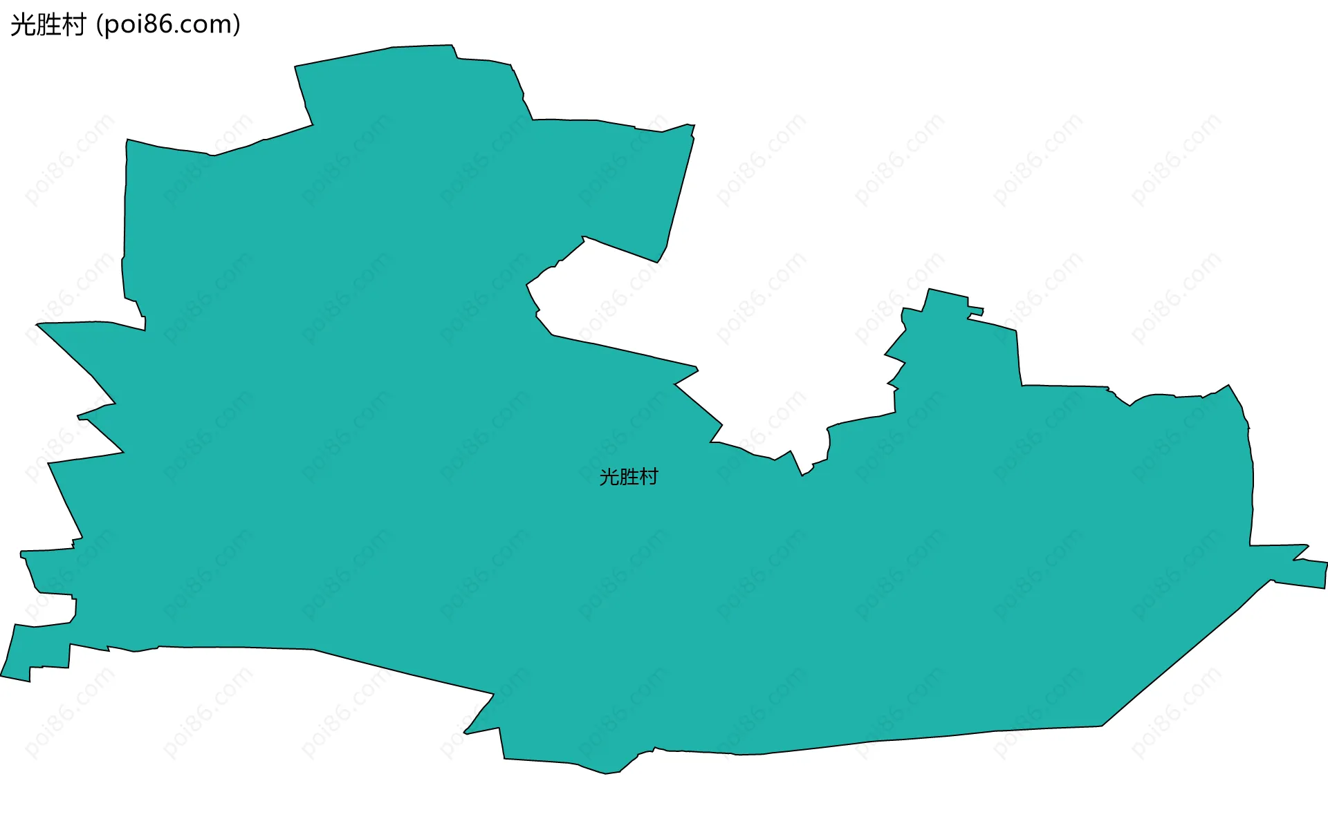 光胜村边界地图