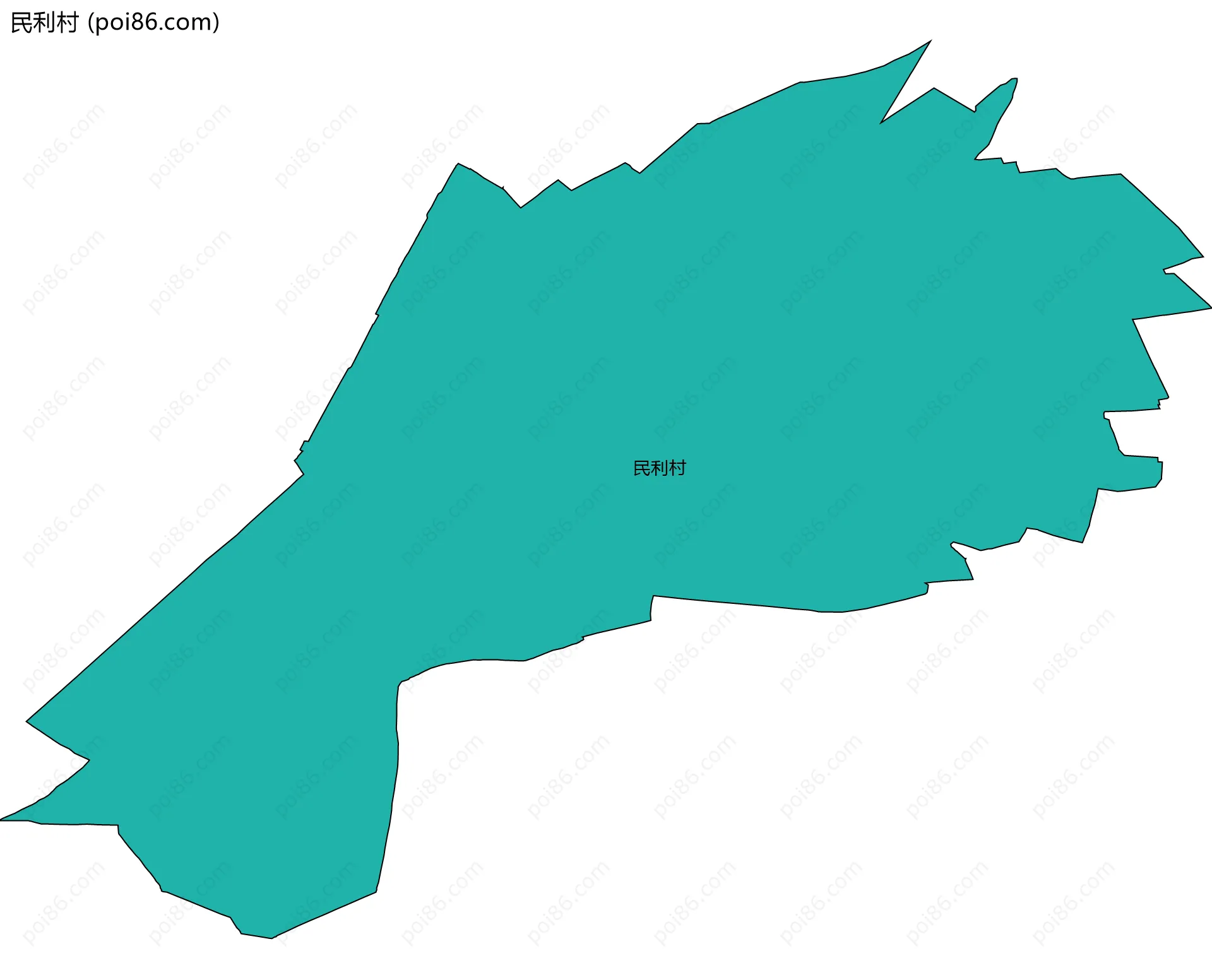 民利村边界地图