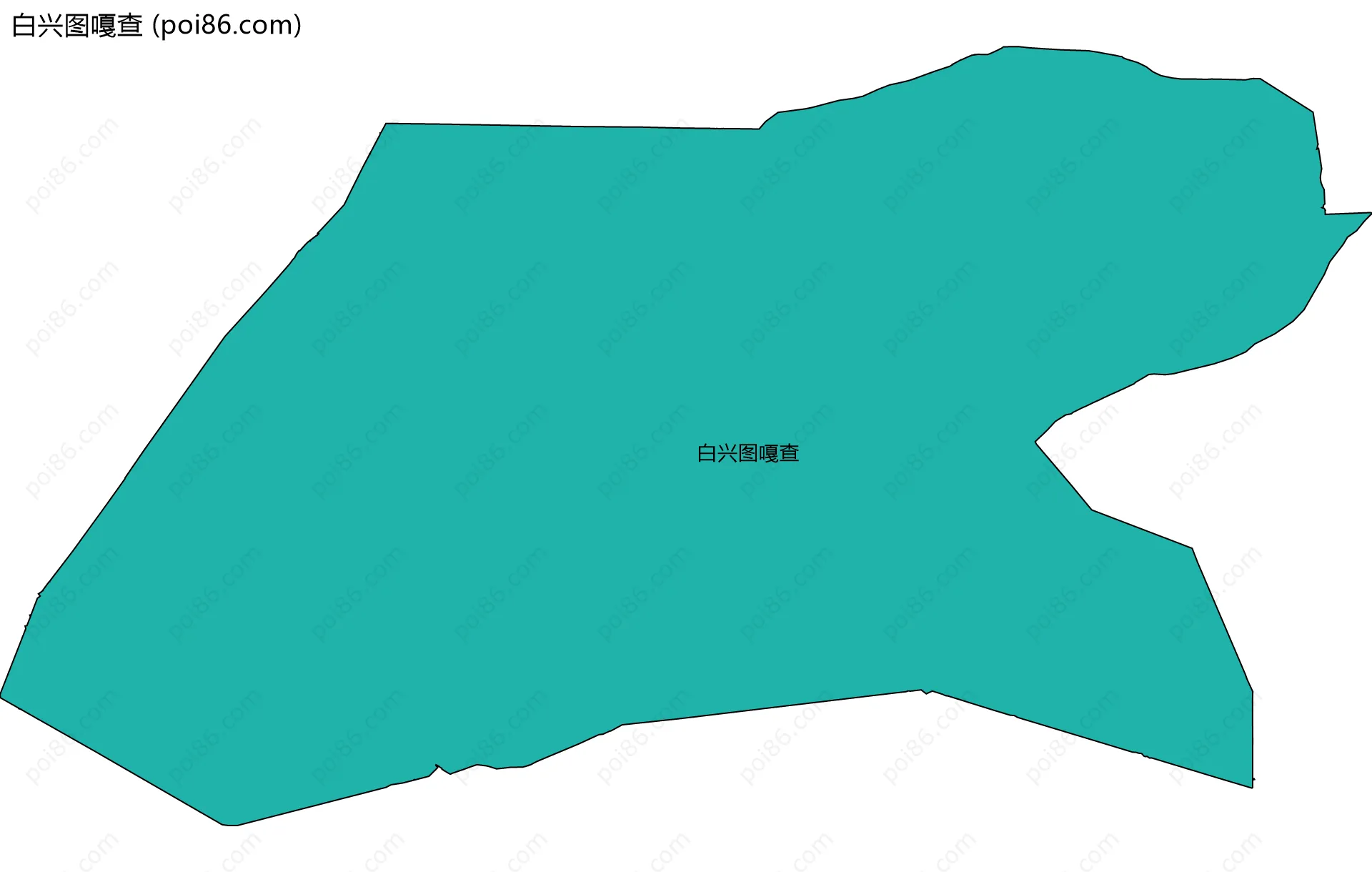 白兴图嘎查边界地图