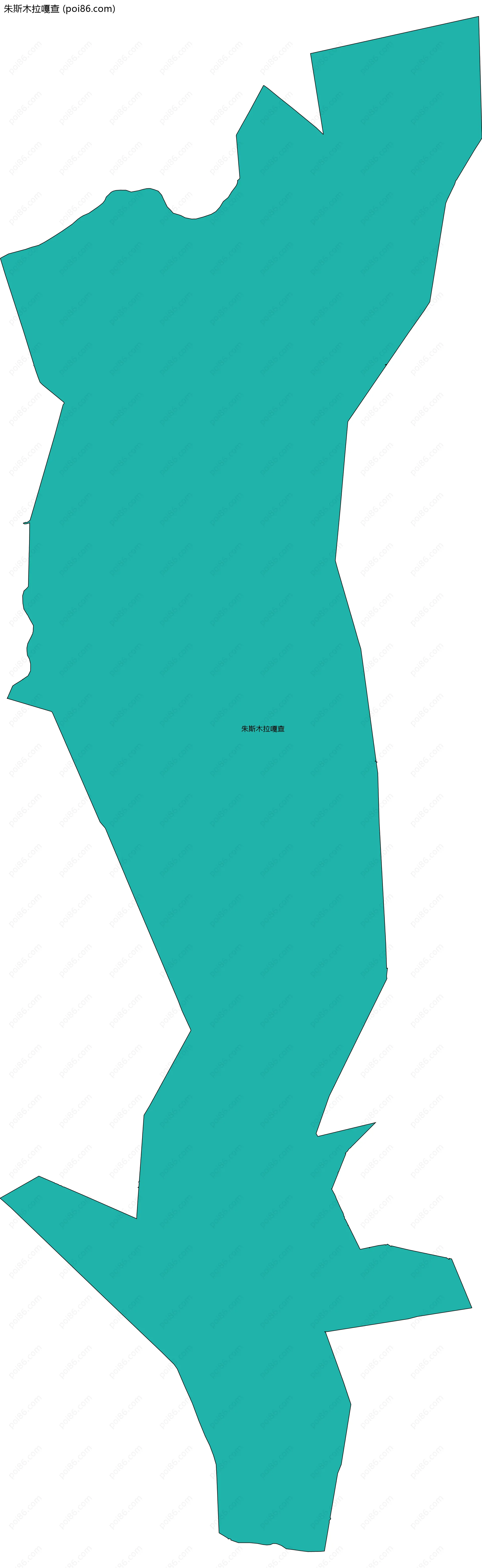 朱斯木拉嘎查边界地图