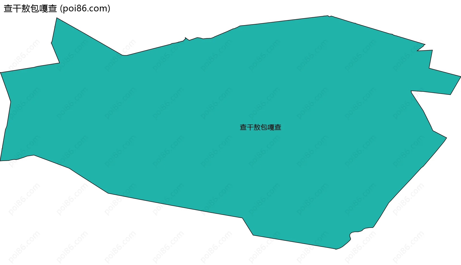 查干敖包嘎查边界地图