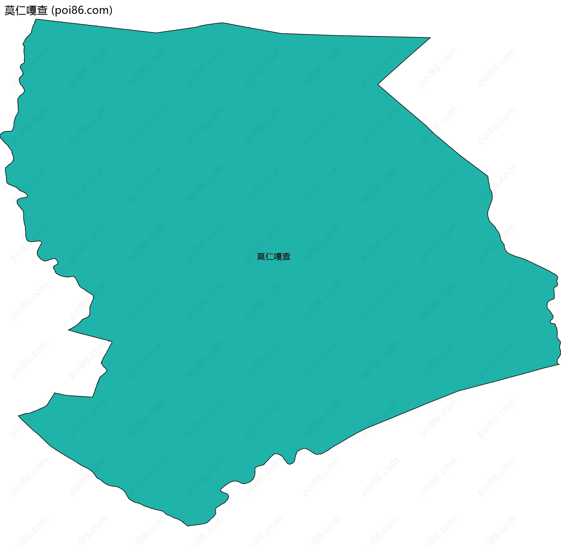 莫仁嘎查边界地图