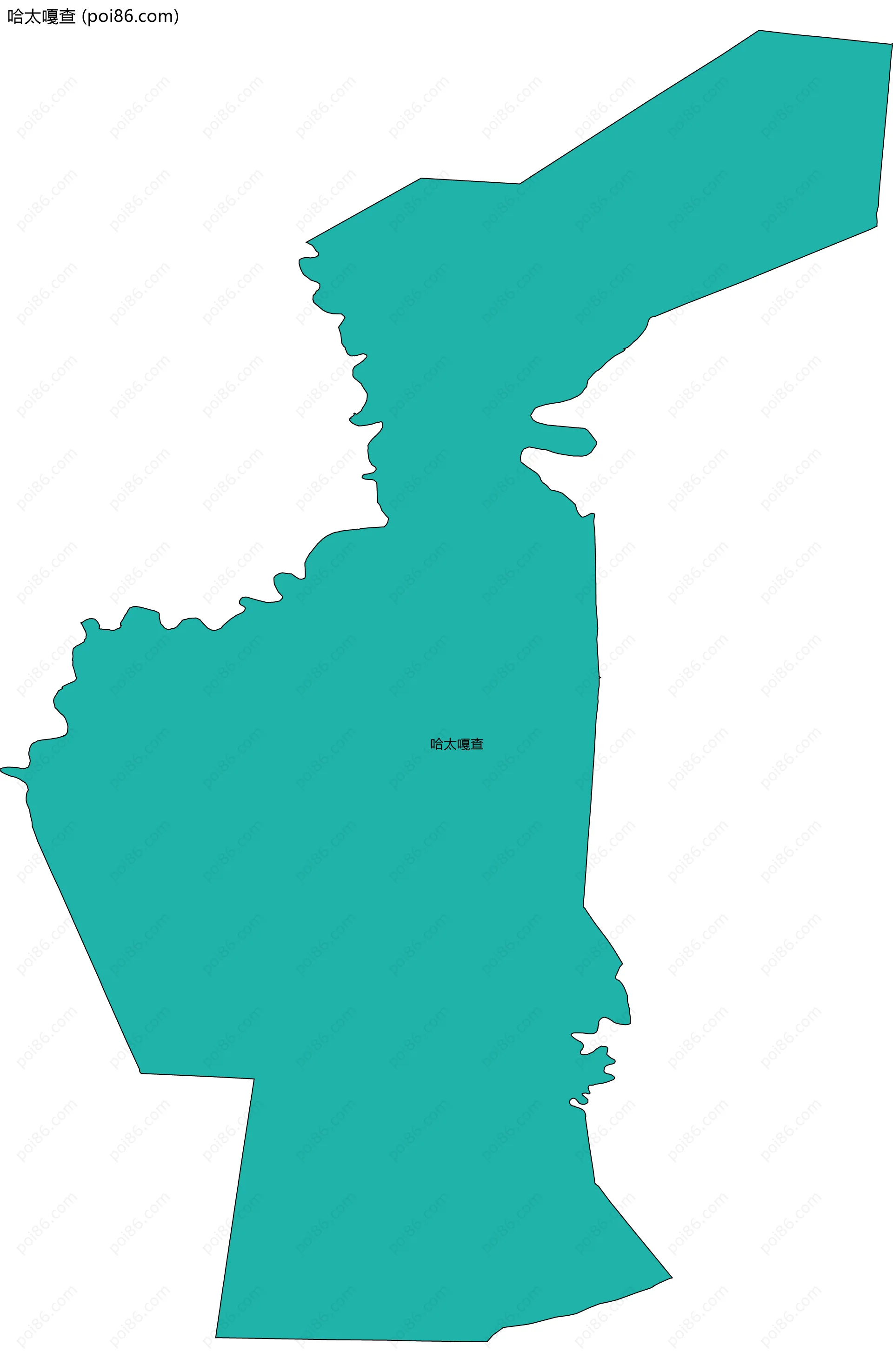 哈太嘎查边界地图