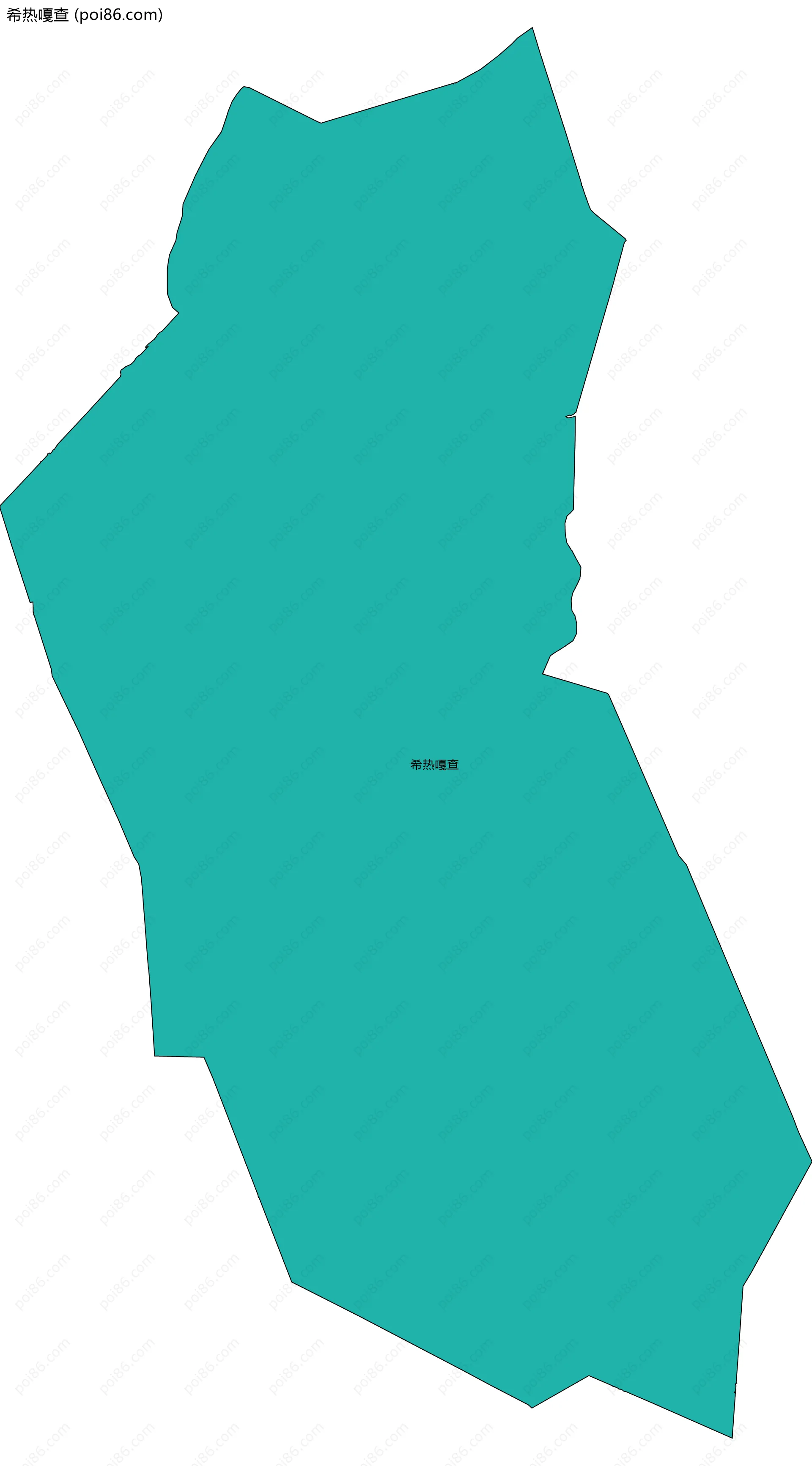 希热嘎查边界地图