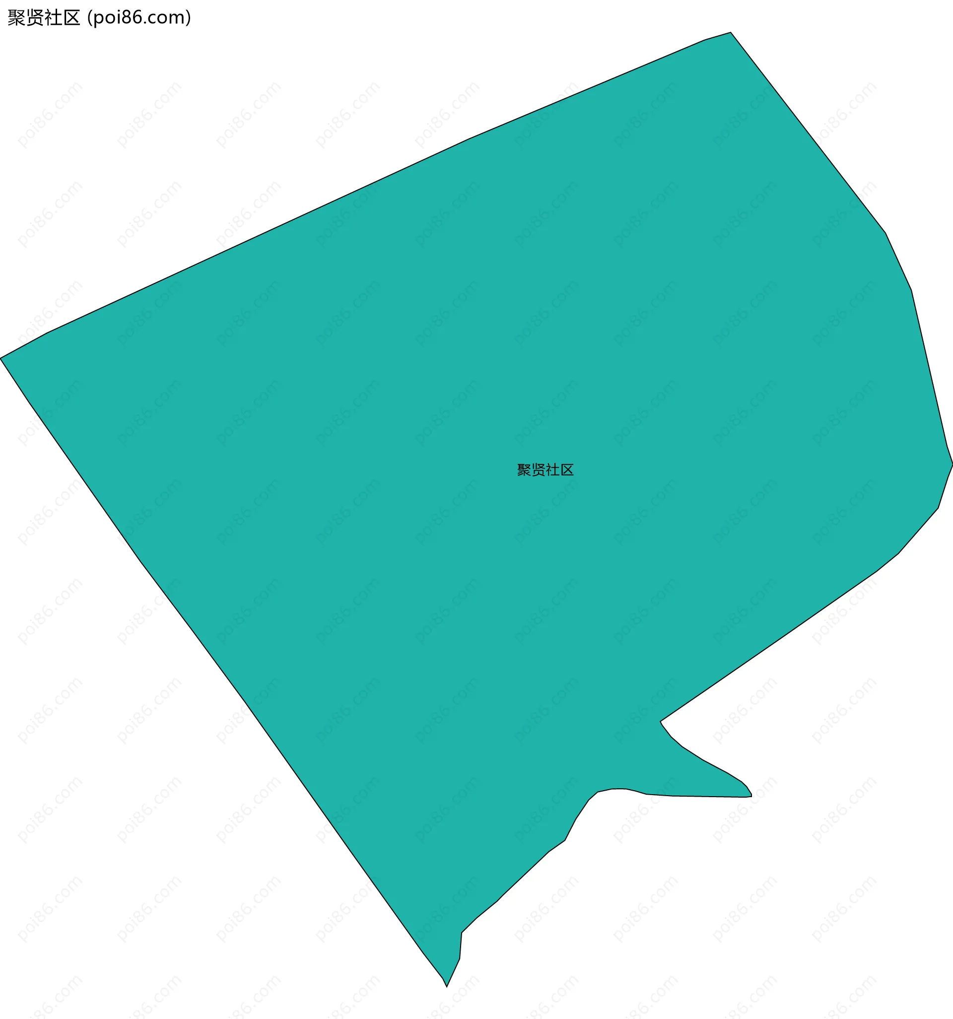 聚贤社区边界地图