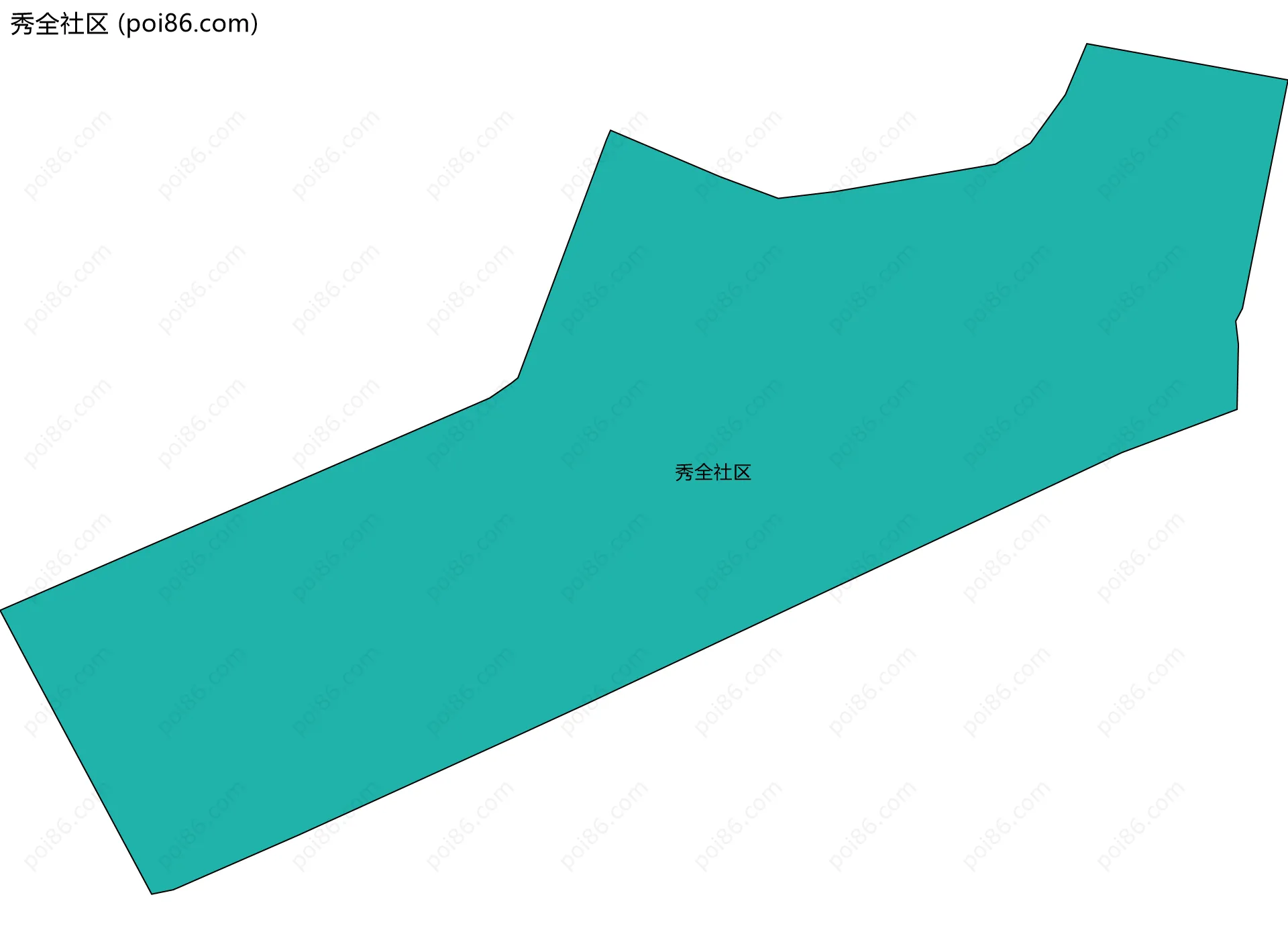 秀全社区边界地图