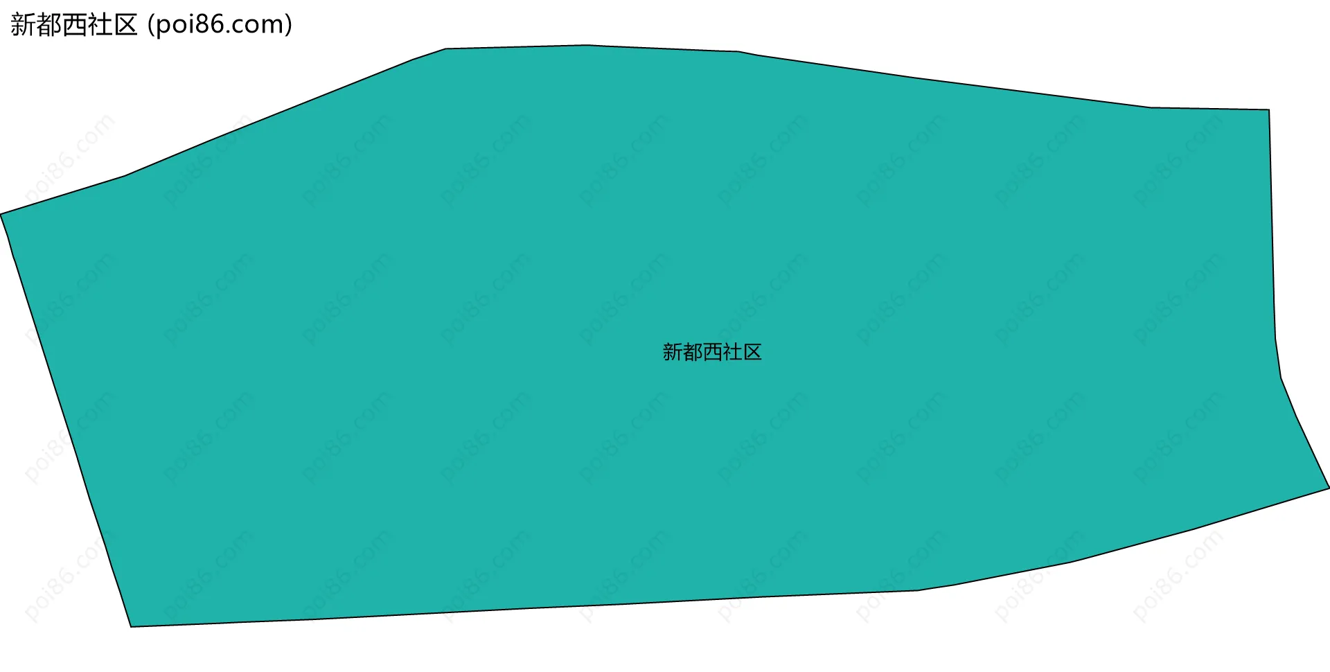 新都西社区边界地图