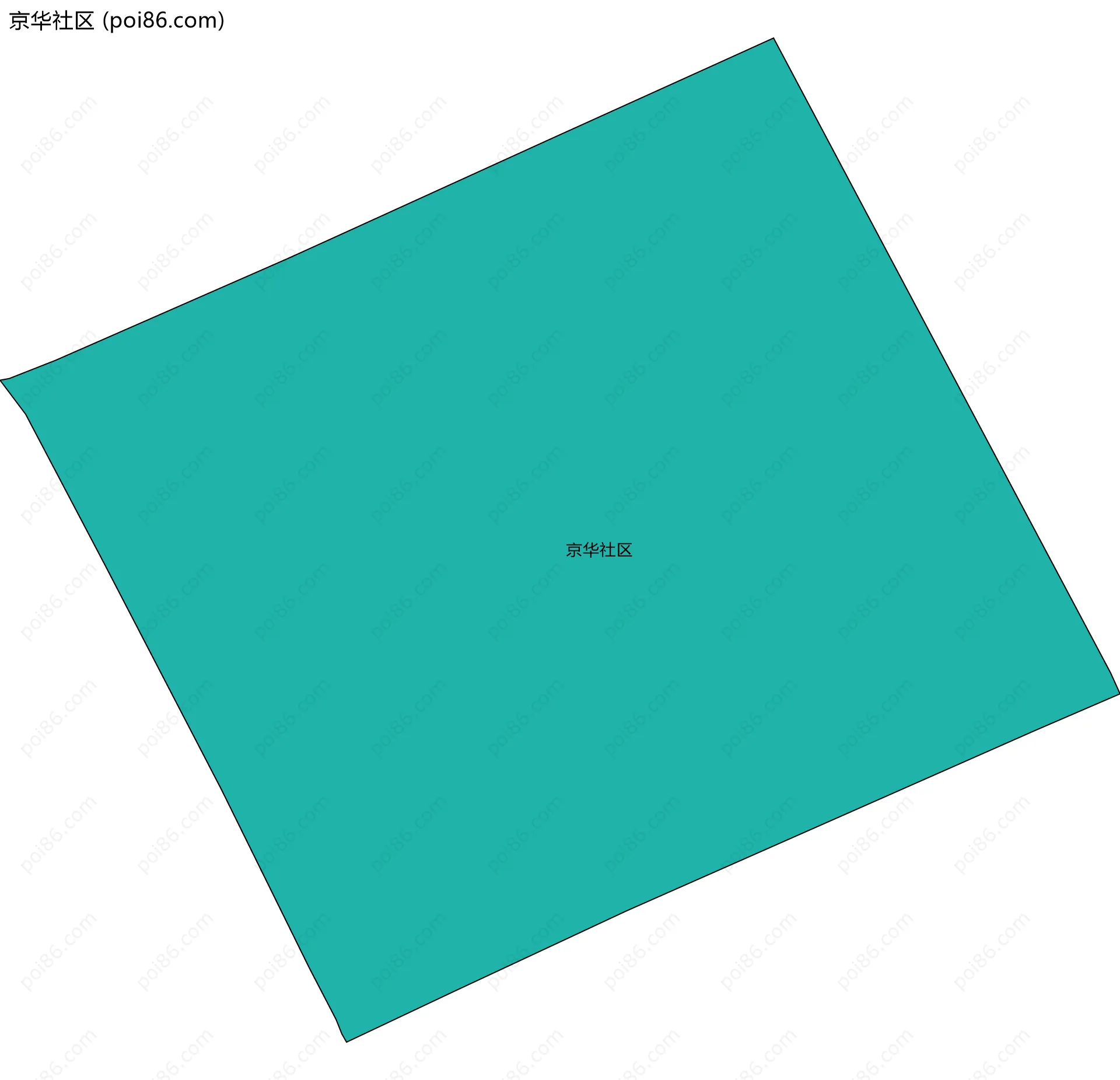 京华社区边界地图