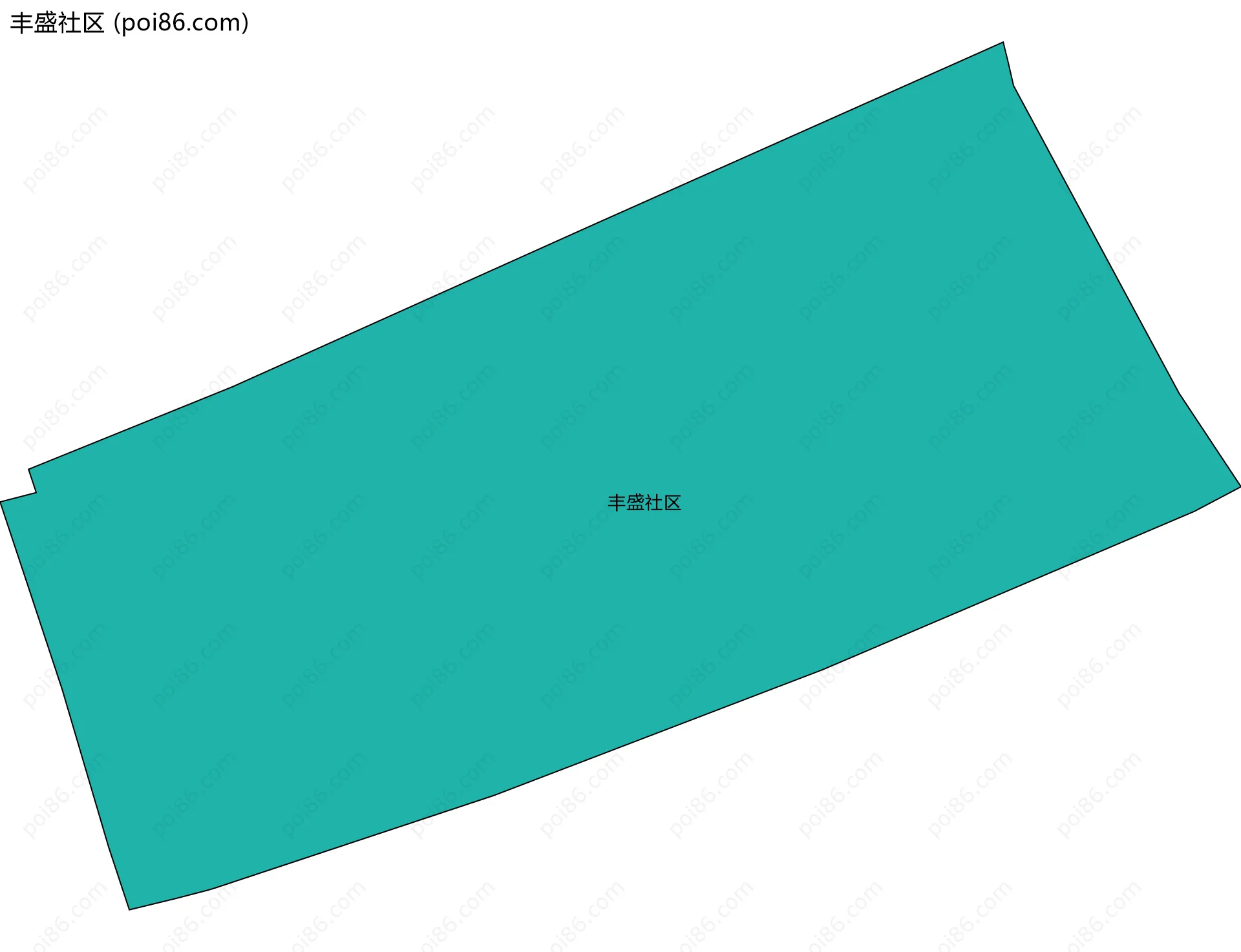 丰盛社区边界地图