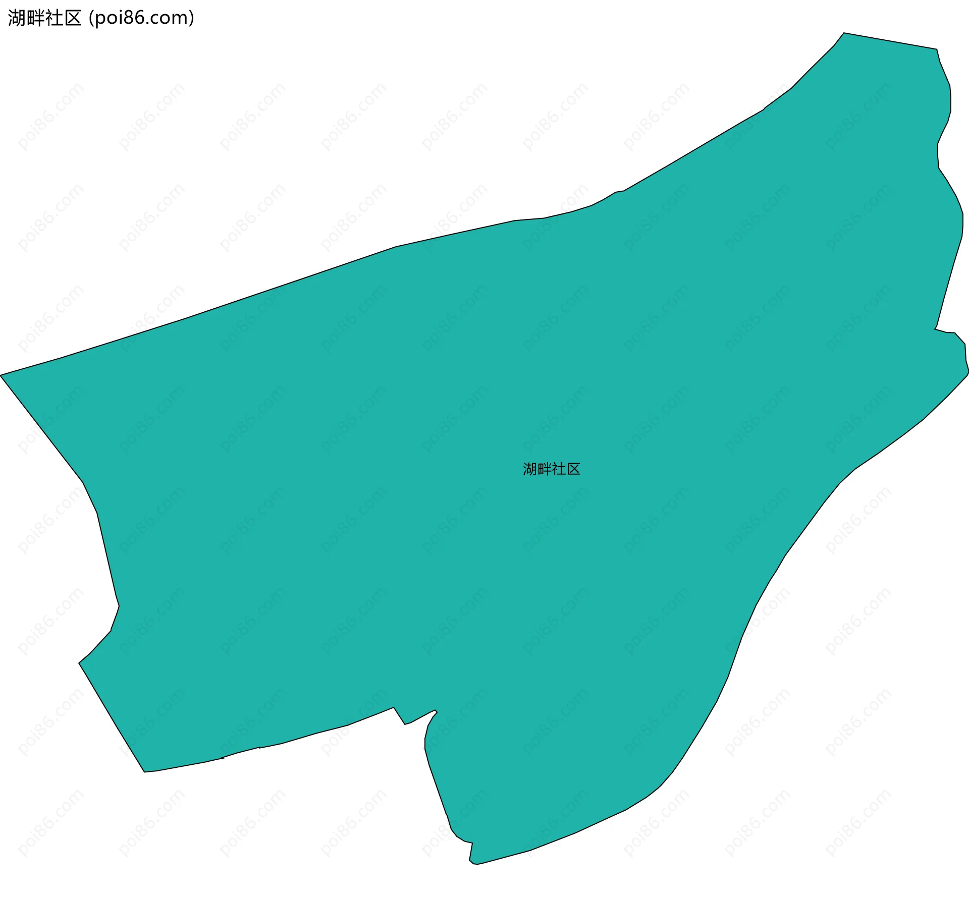 湖畔社区边界地图
