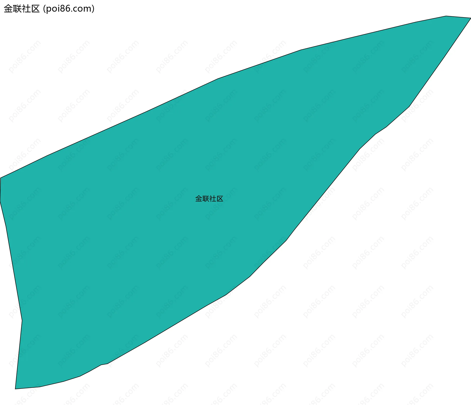金联社区边界地图