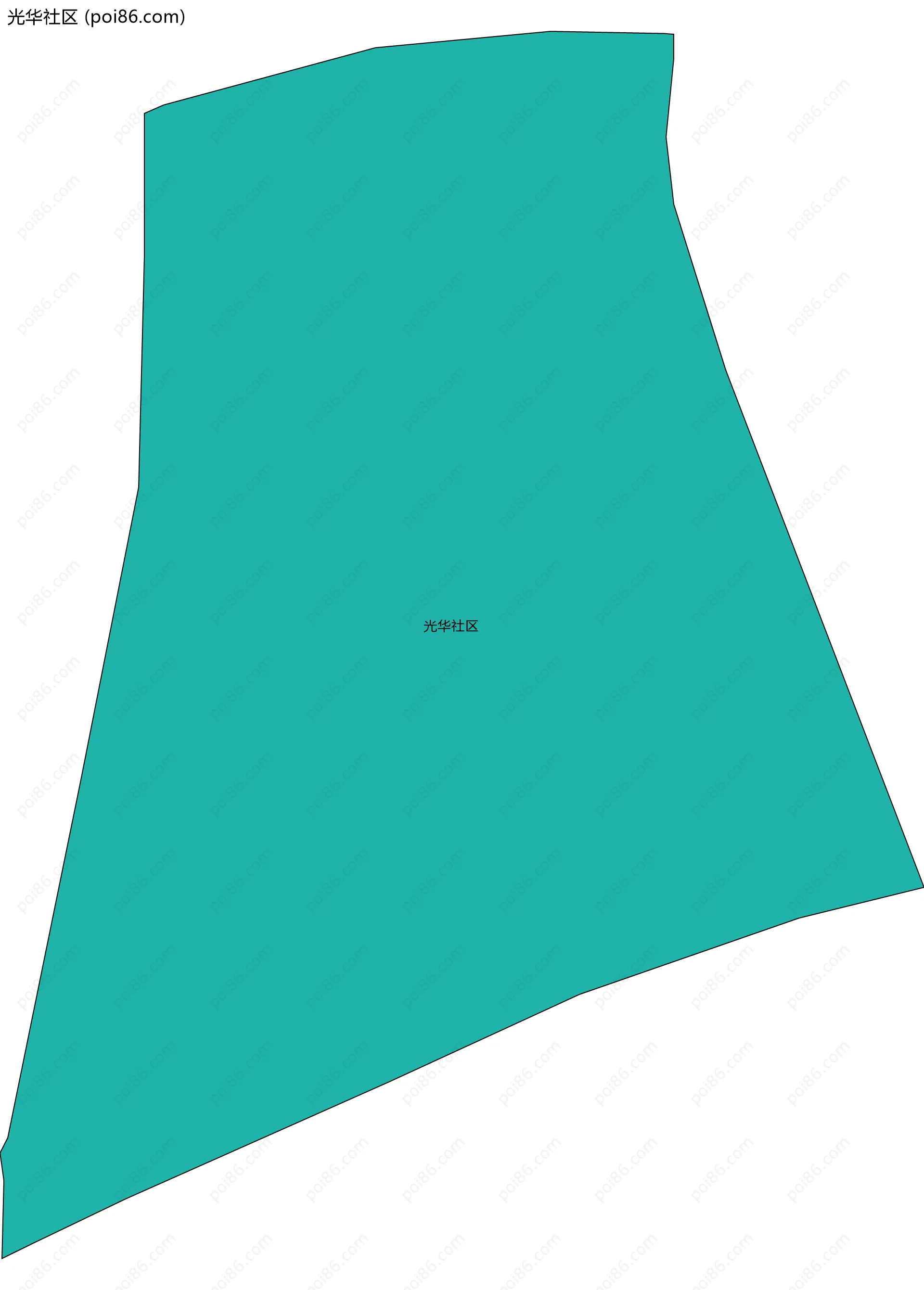 光华社区边界地图
