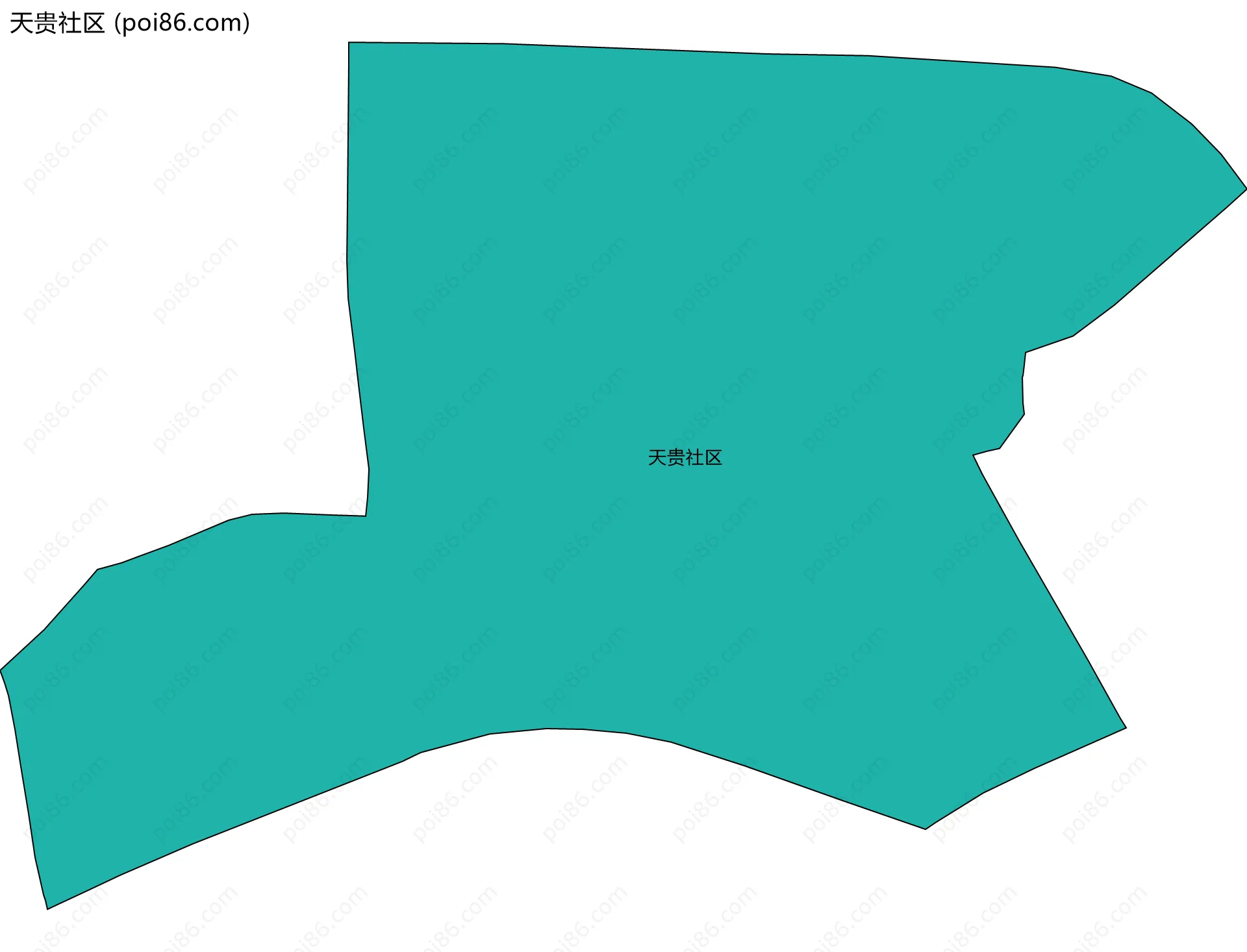 天贵社区边界地图