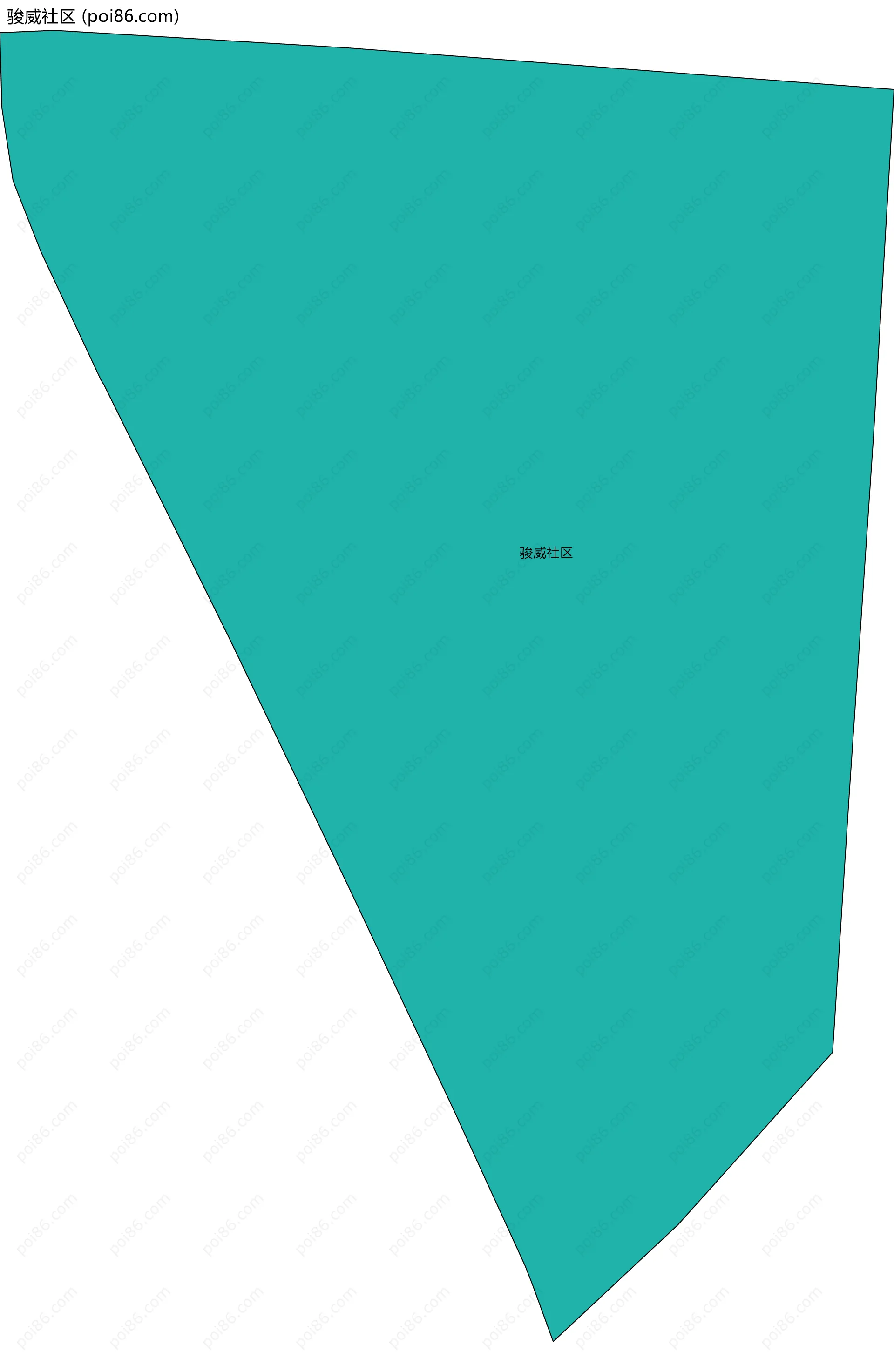 骏威社区边界地图