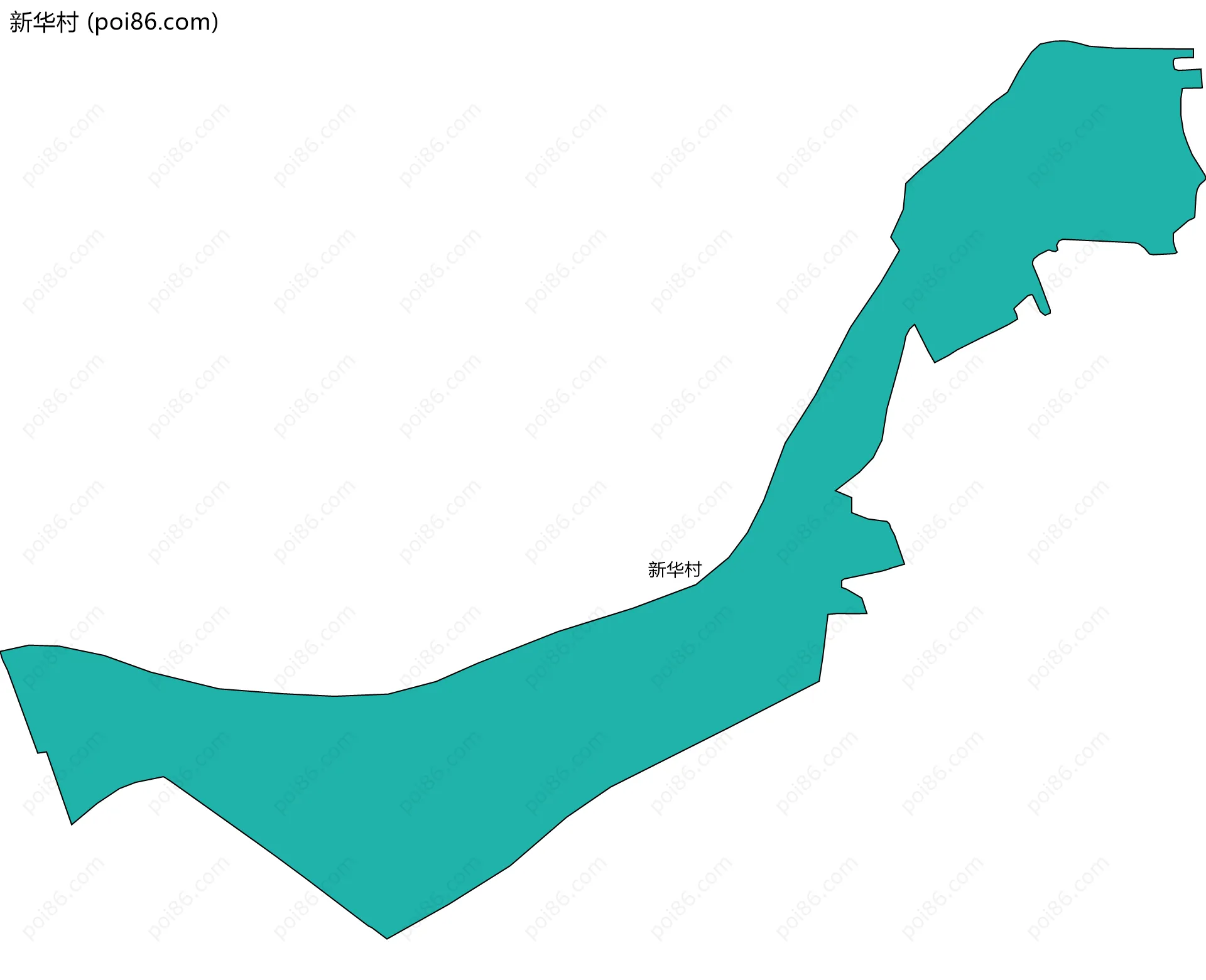 新华村边界地图