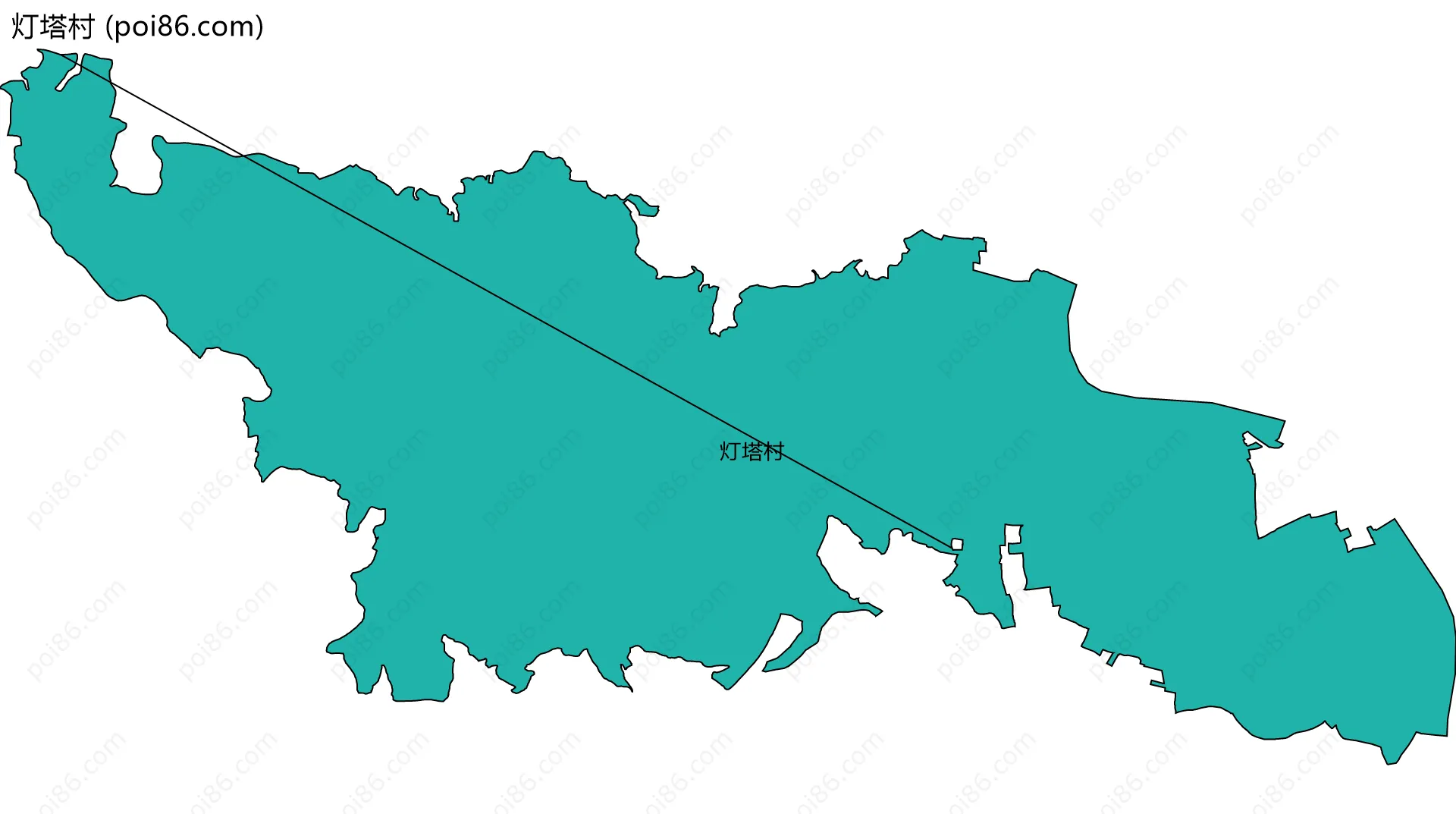 灯塔村边界地图