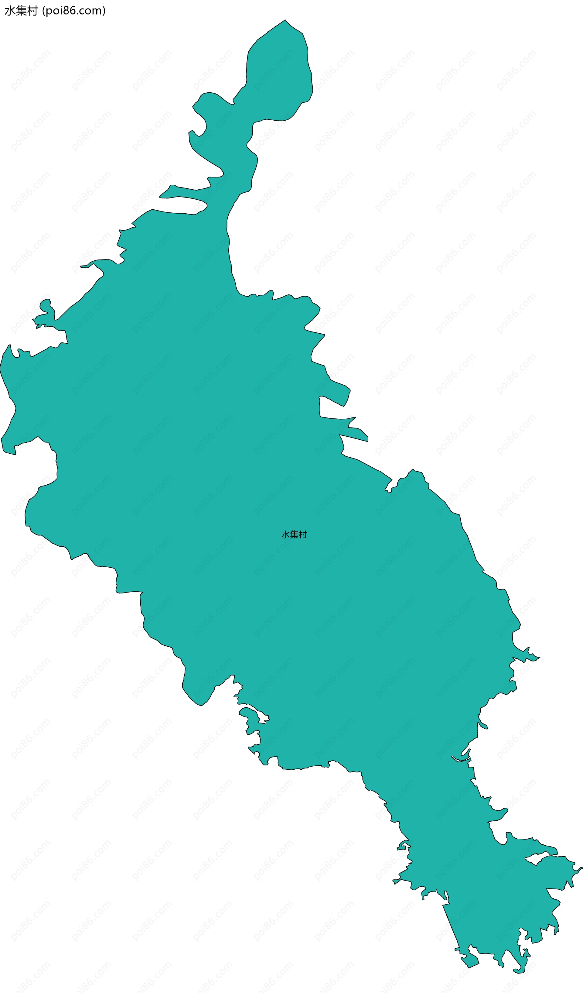 水集村边界地图