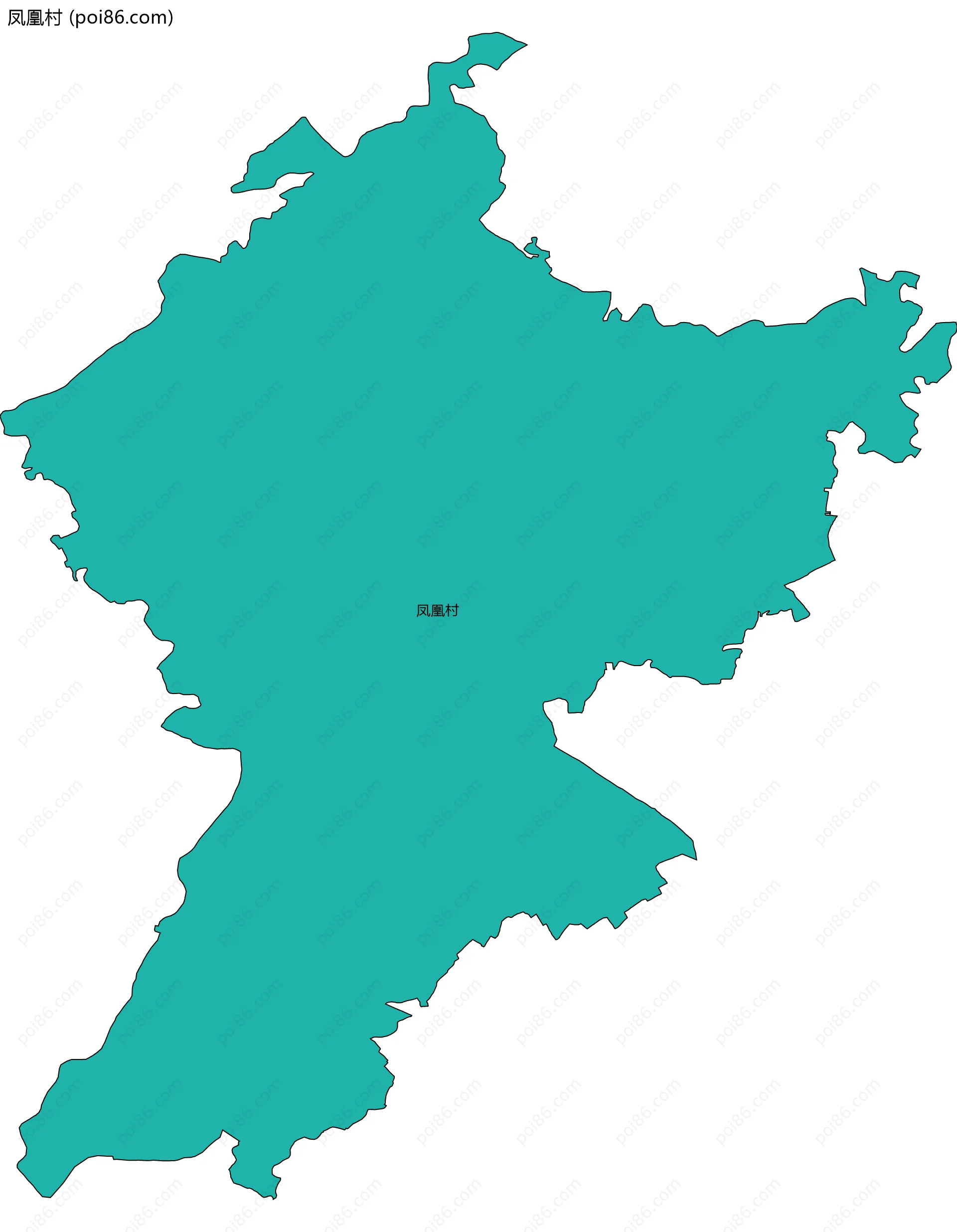 凤凰村边界地图