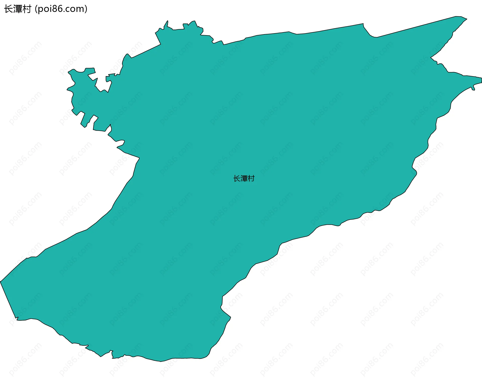 长潭村边界地图