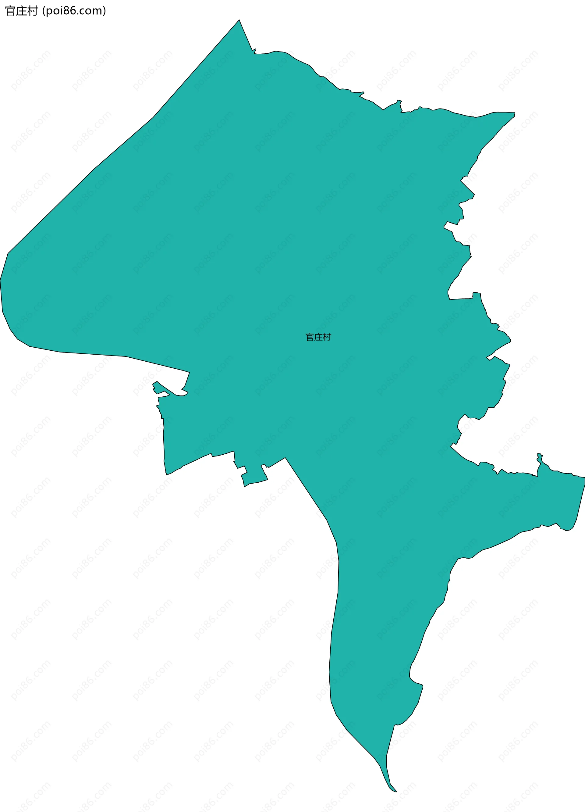 官庄村边界地图