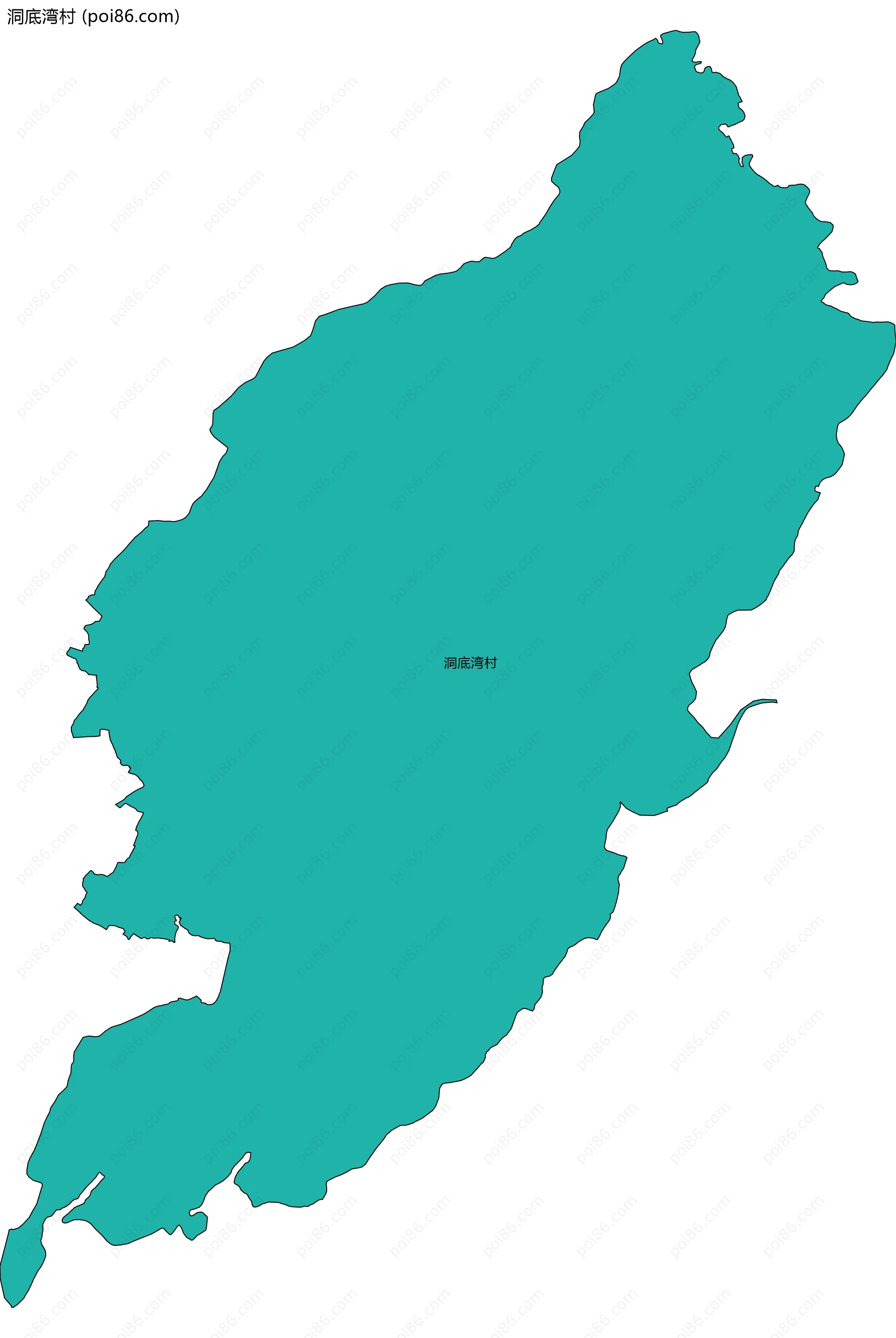 洞底湾村边界地图