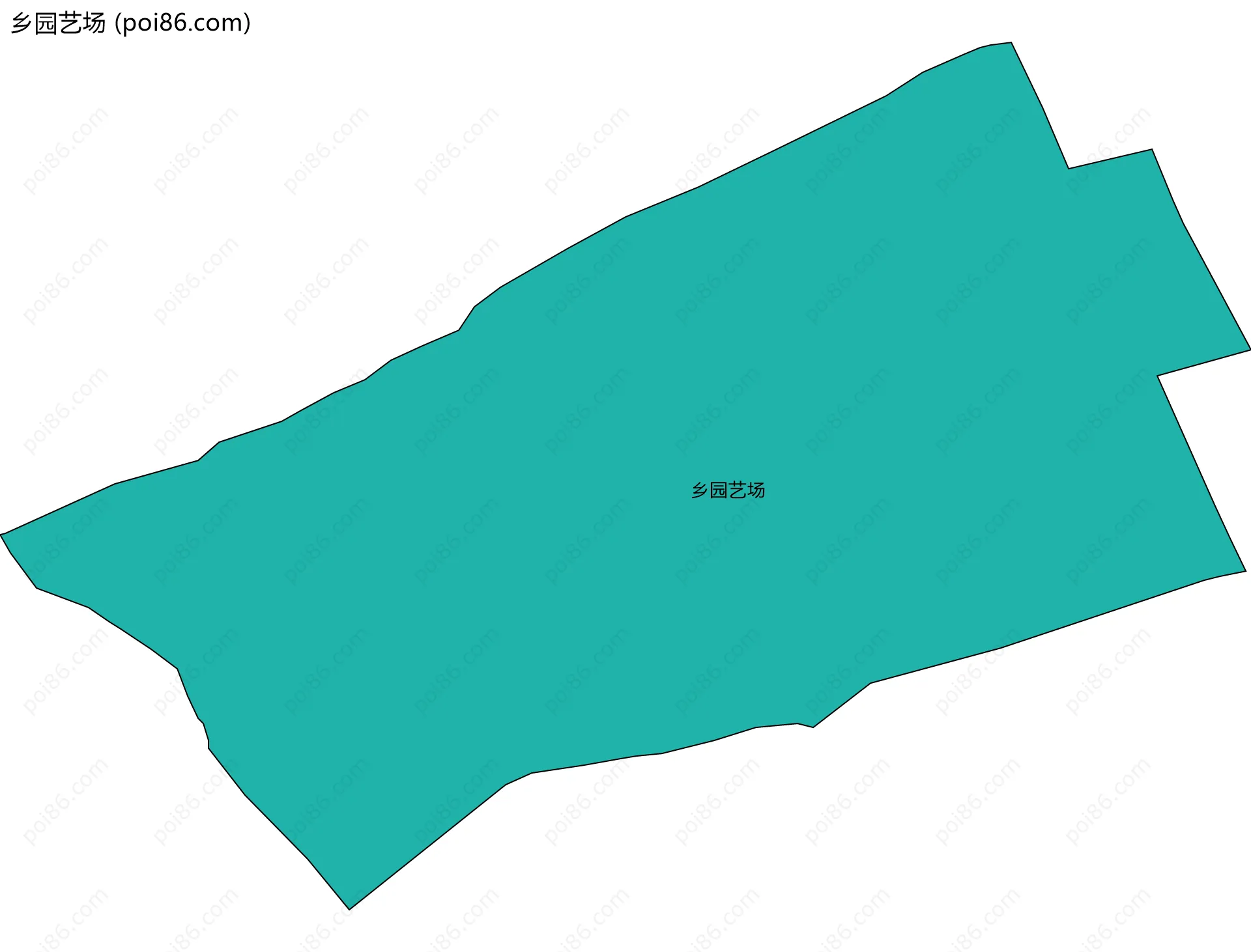 乡园艺场边界地图