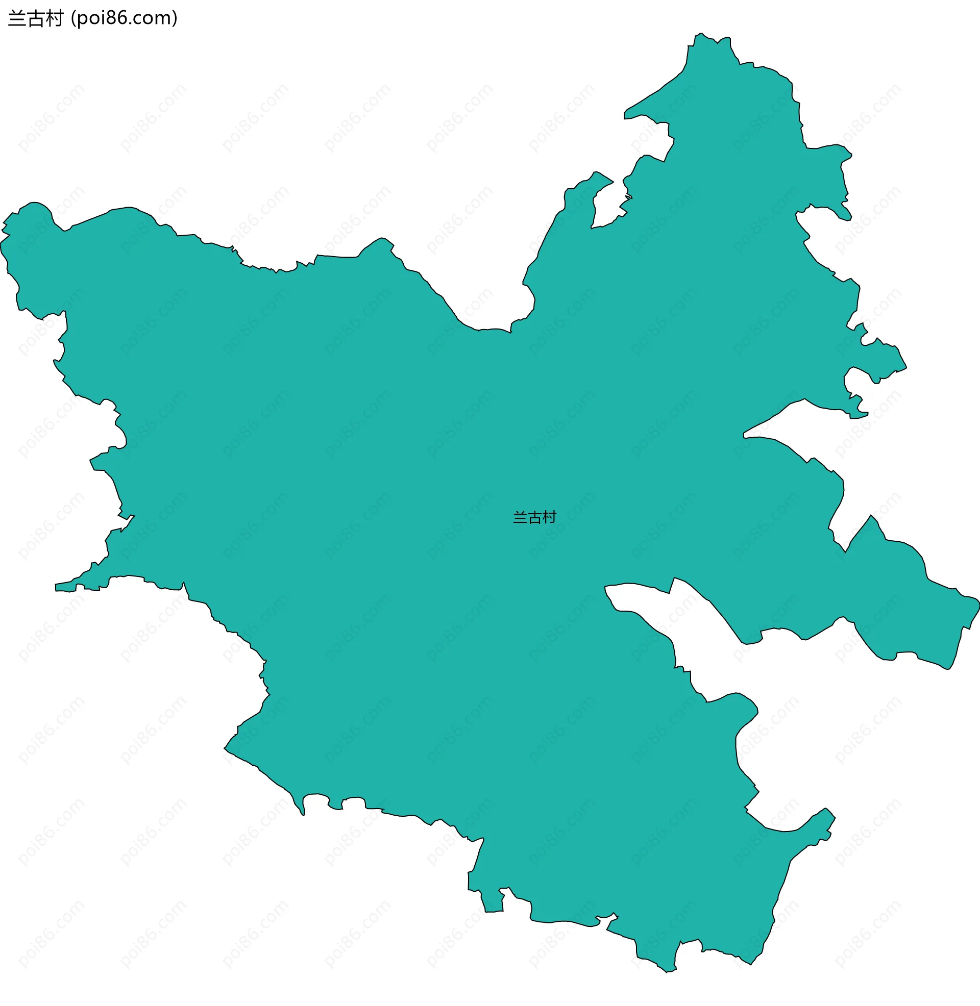 兰古村边界地图