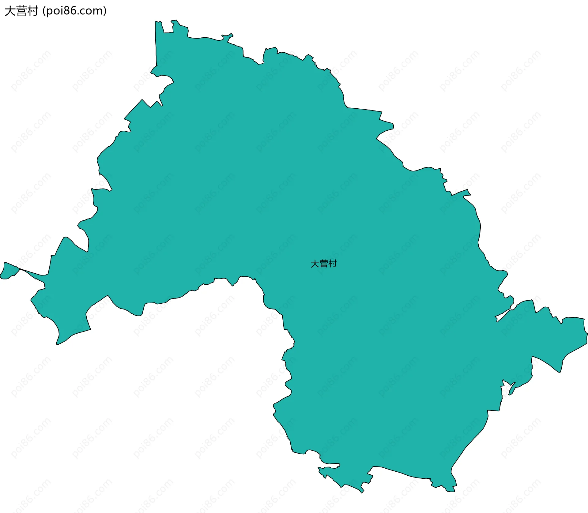 大营村边界地图