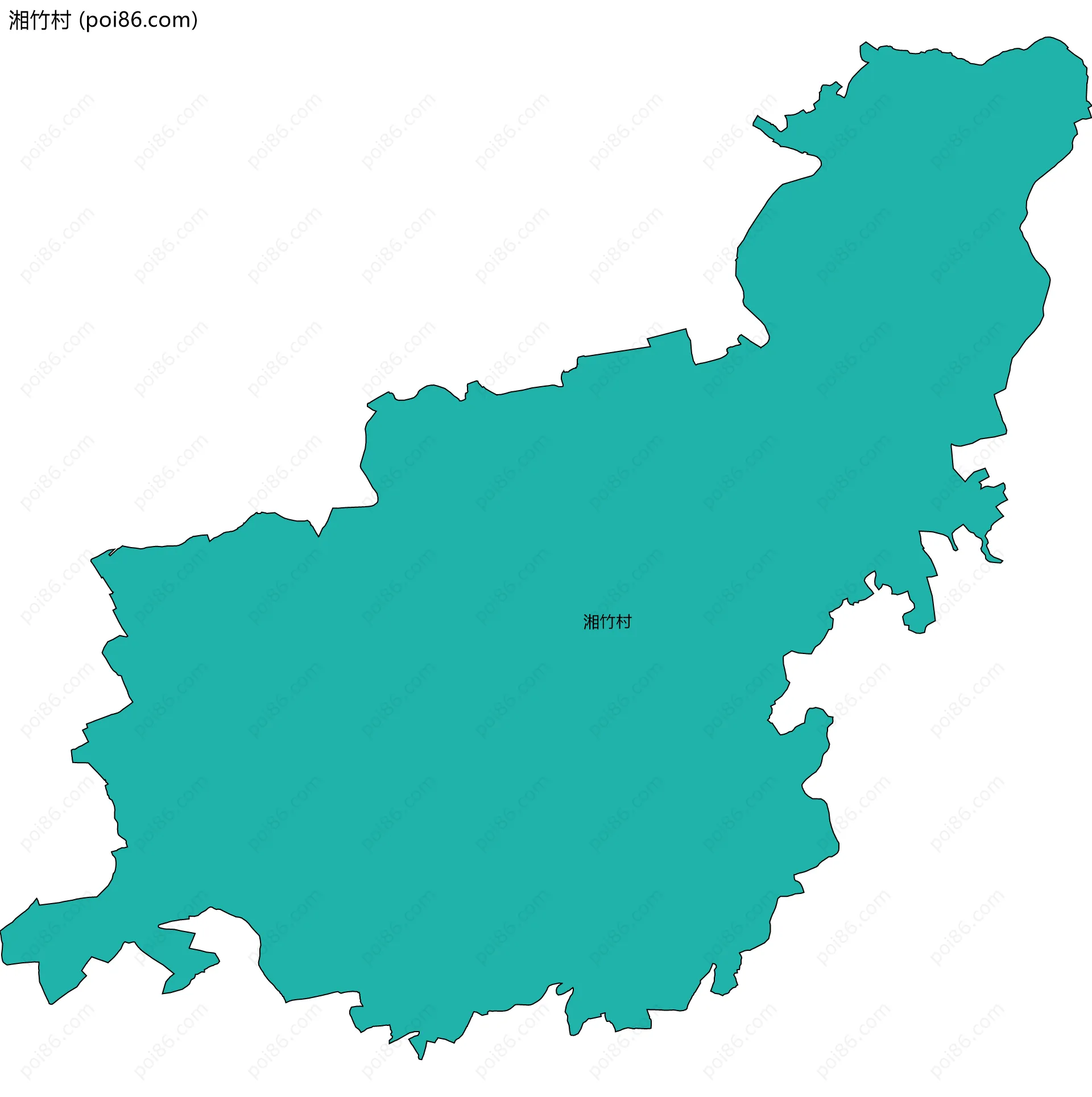 湘竹村边界地图