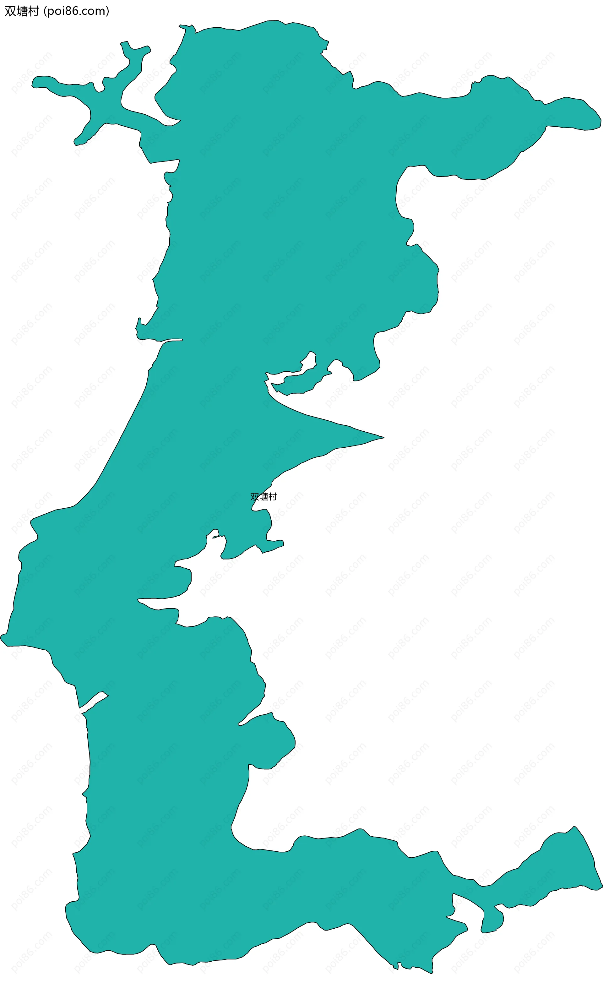 双塘村边界地图