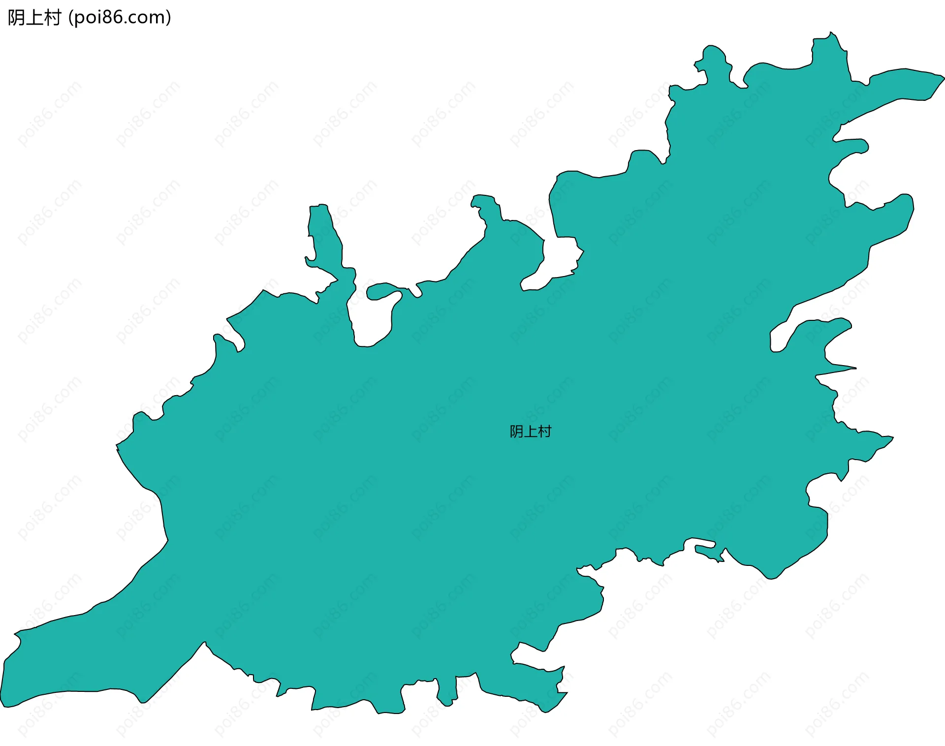 阴上村边界地图