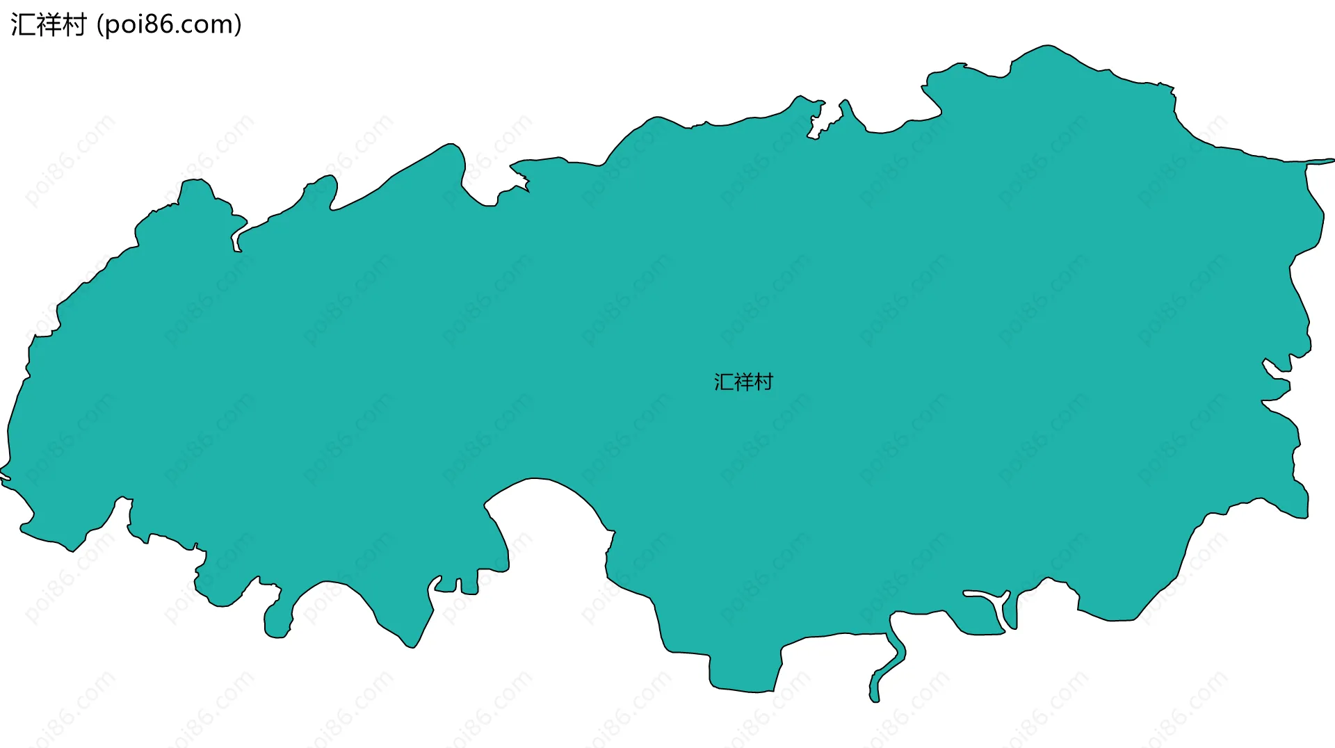 汇祥村边界地图