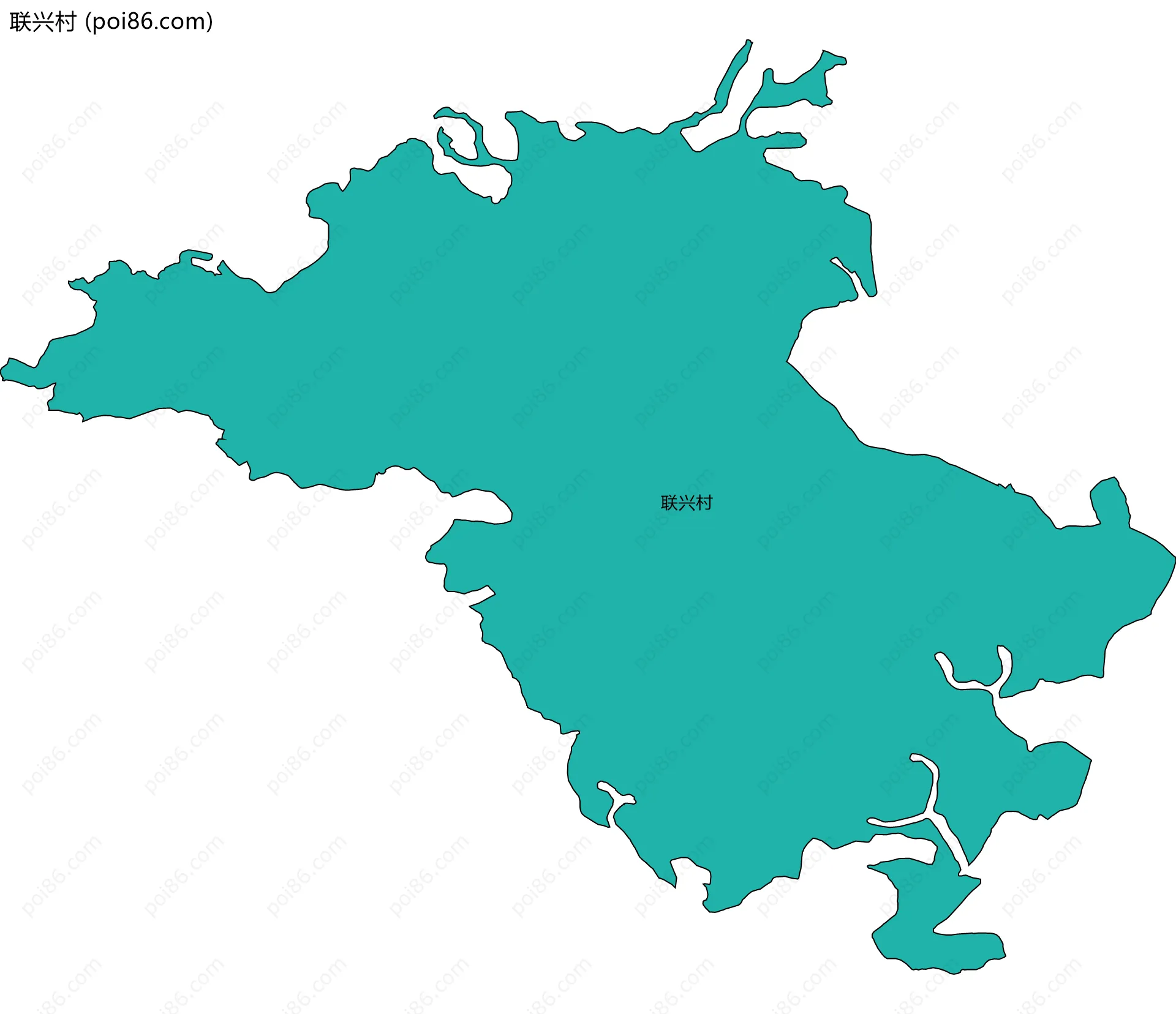 联兴村边界地图