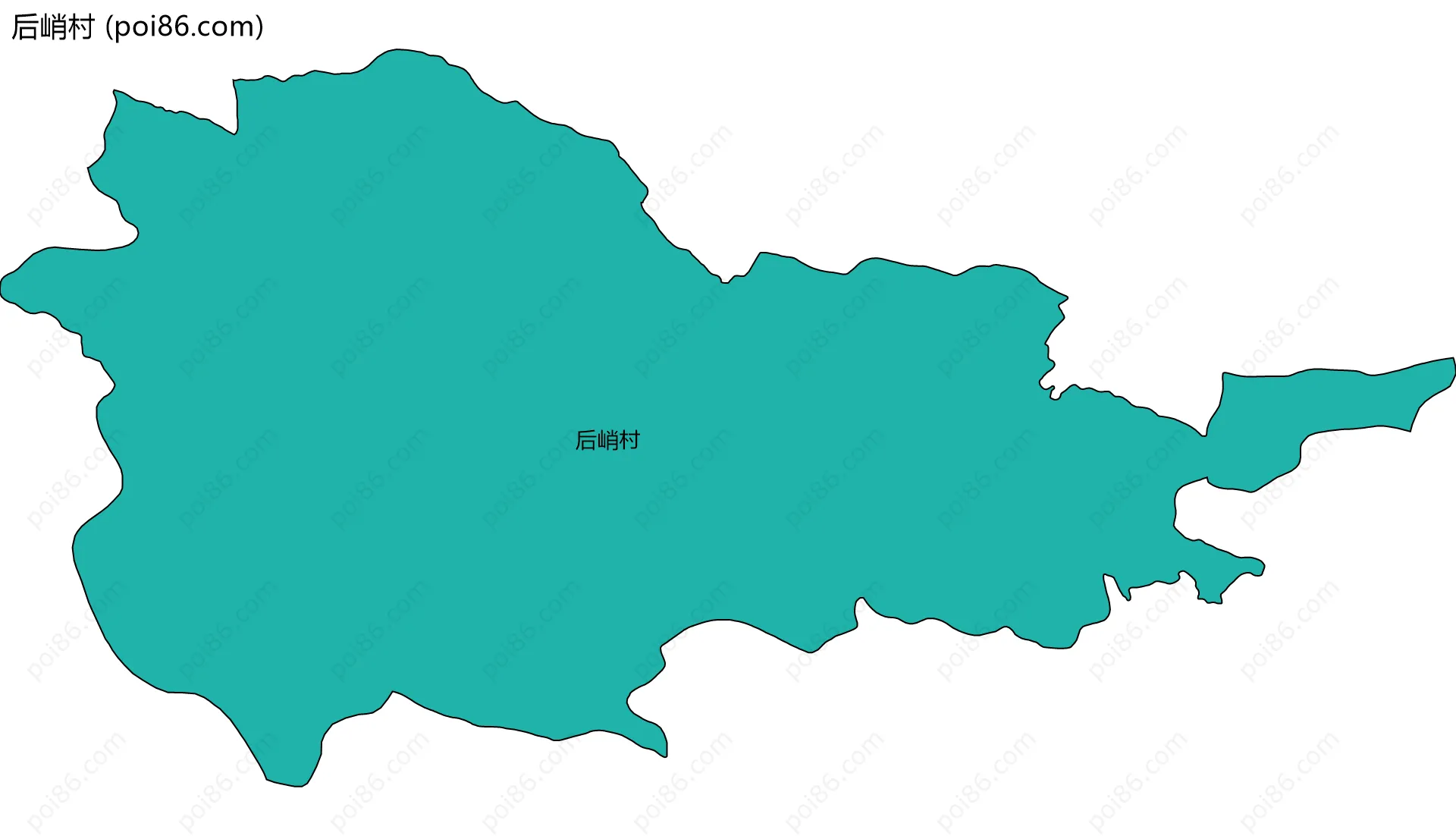 后峭村边界地图