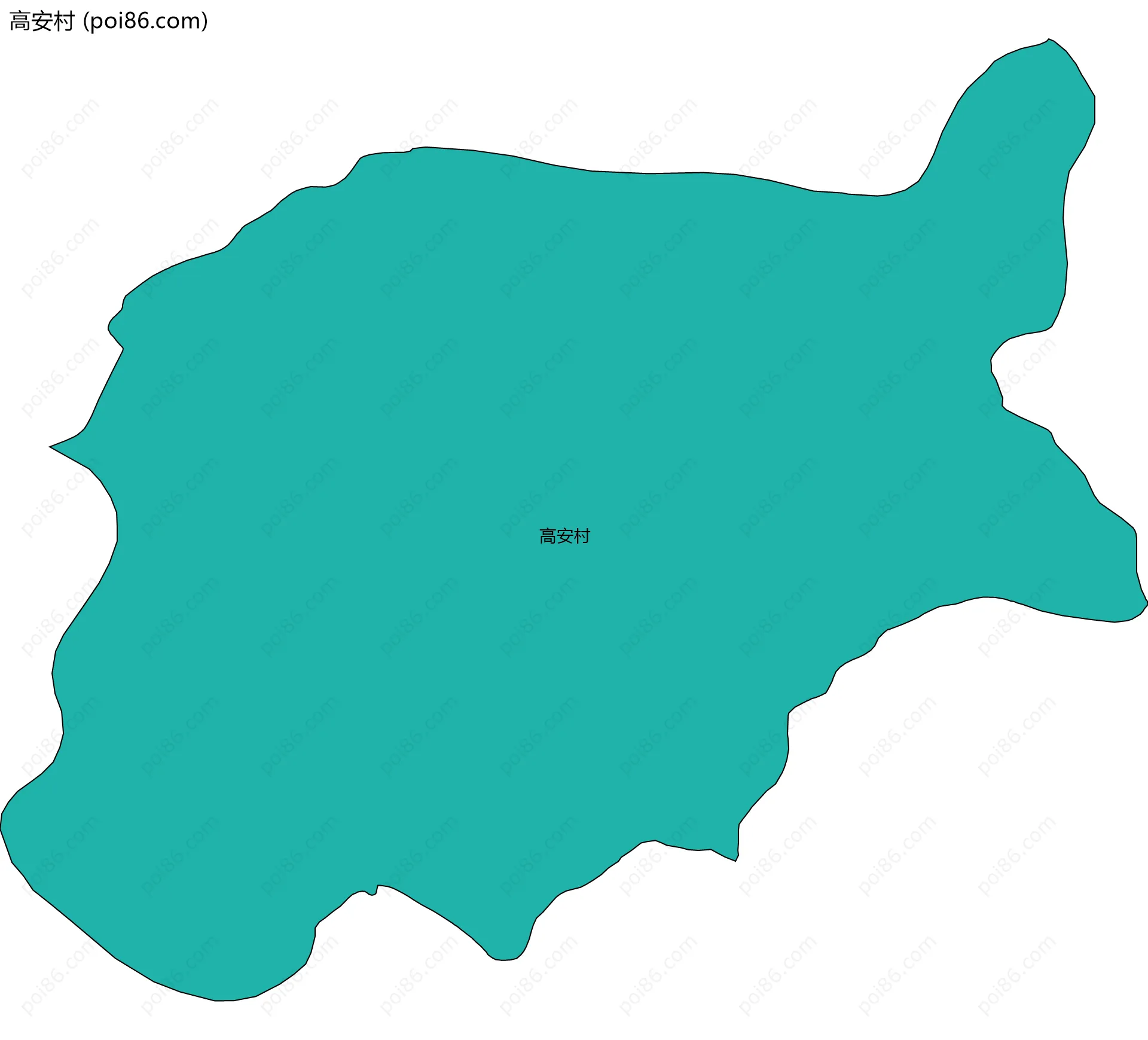 高安村边界地图