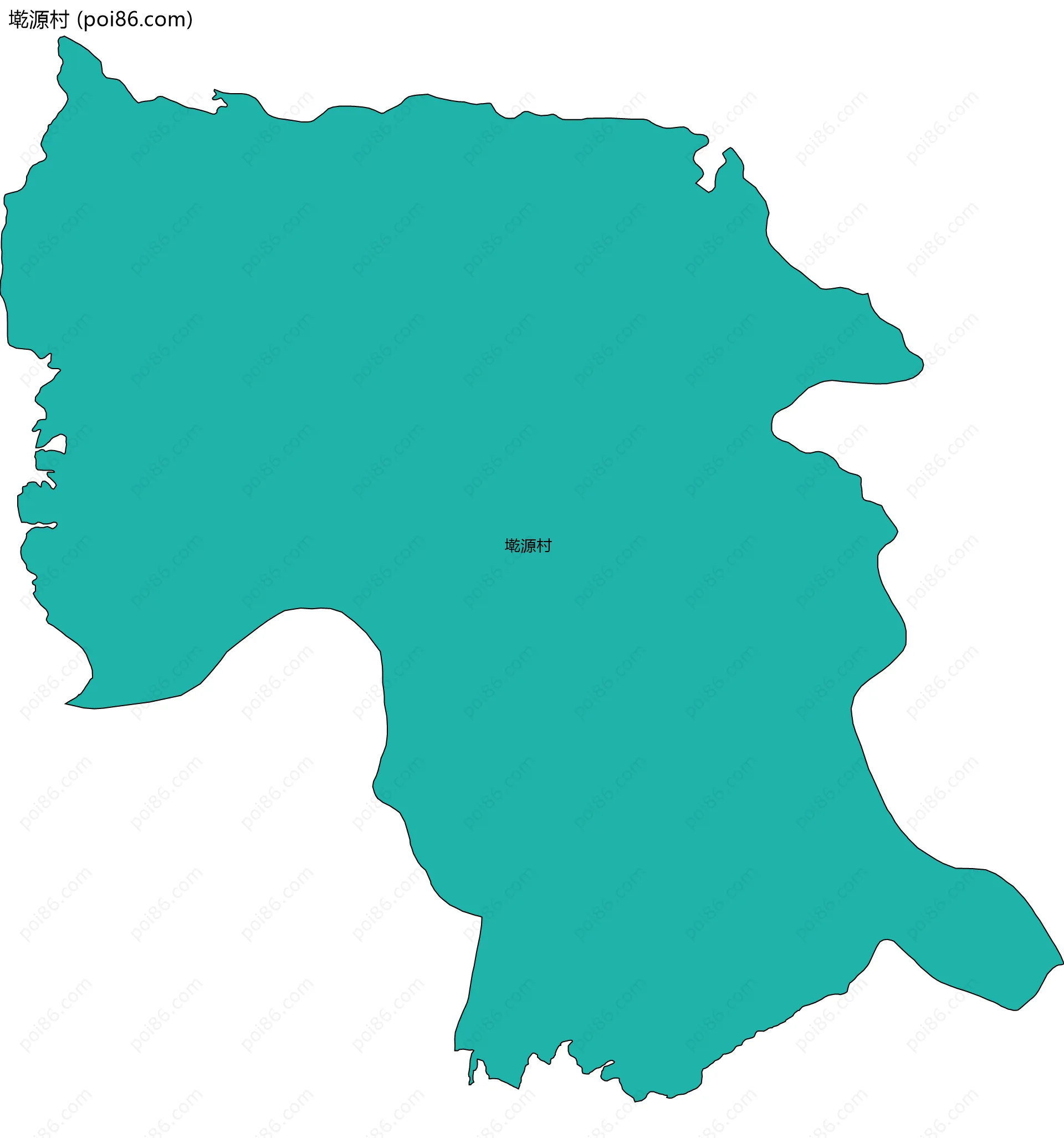 墘源村边界地图