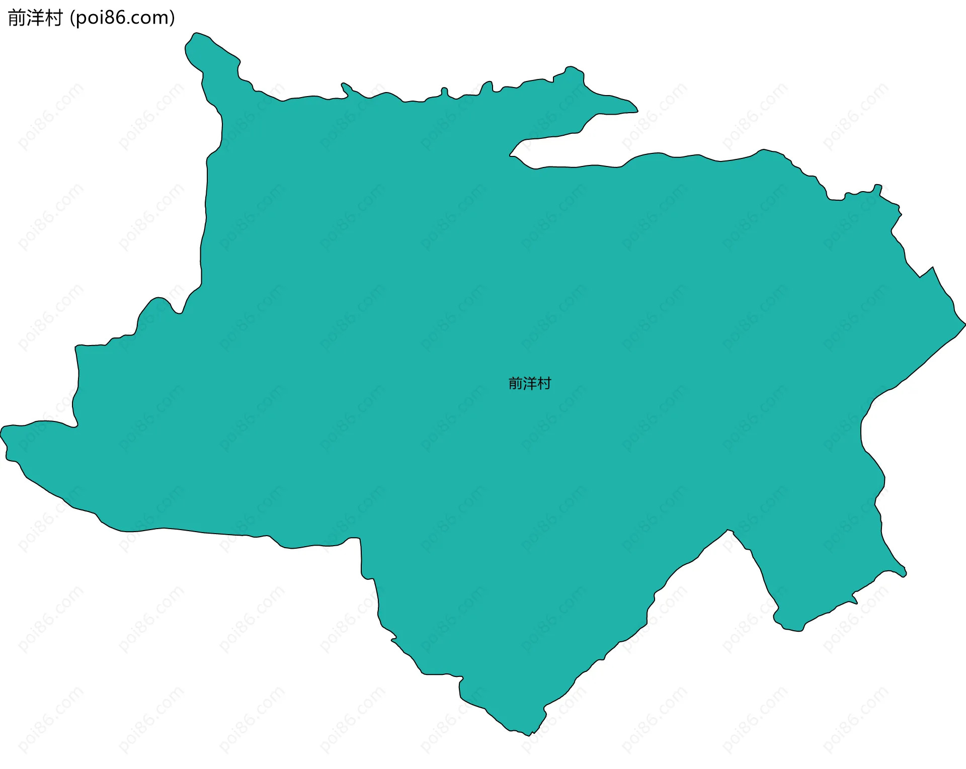前洋村边界地图