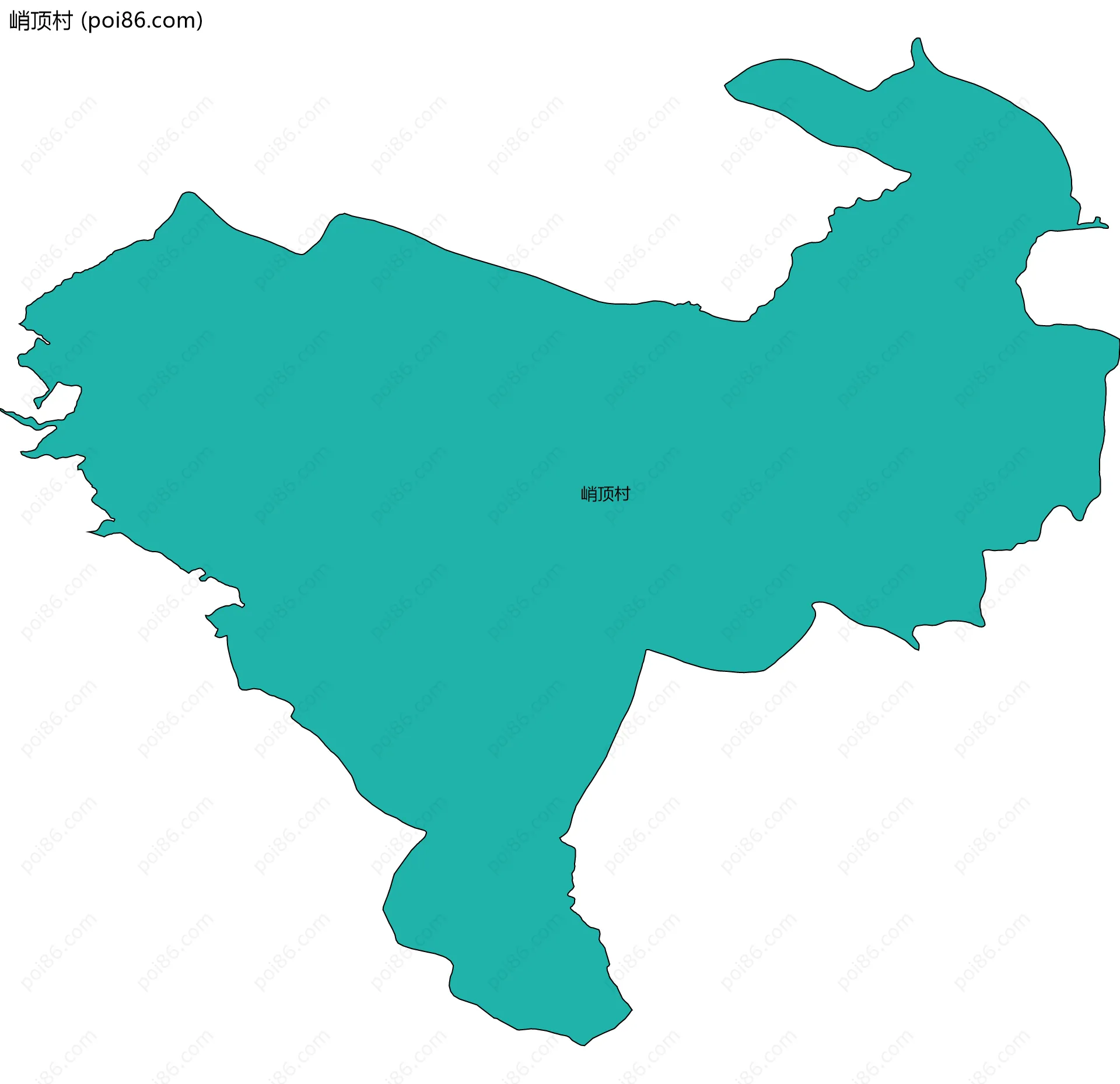 峭顶村边界地图