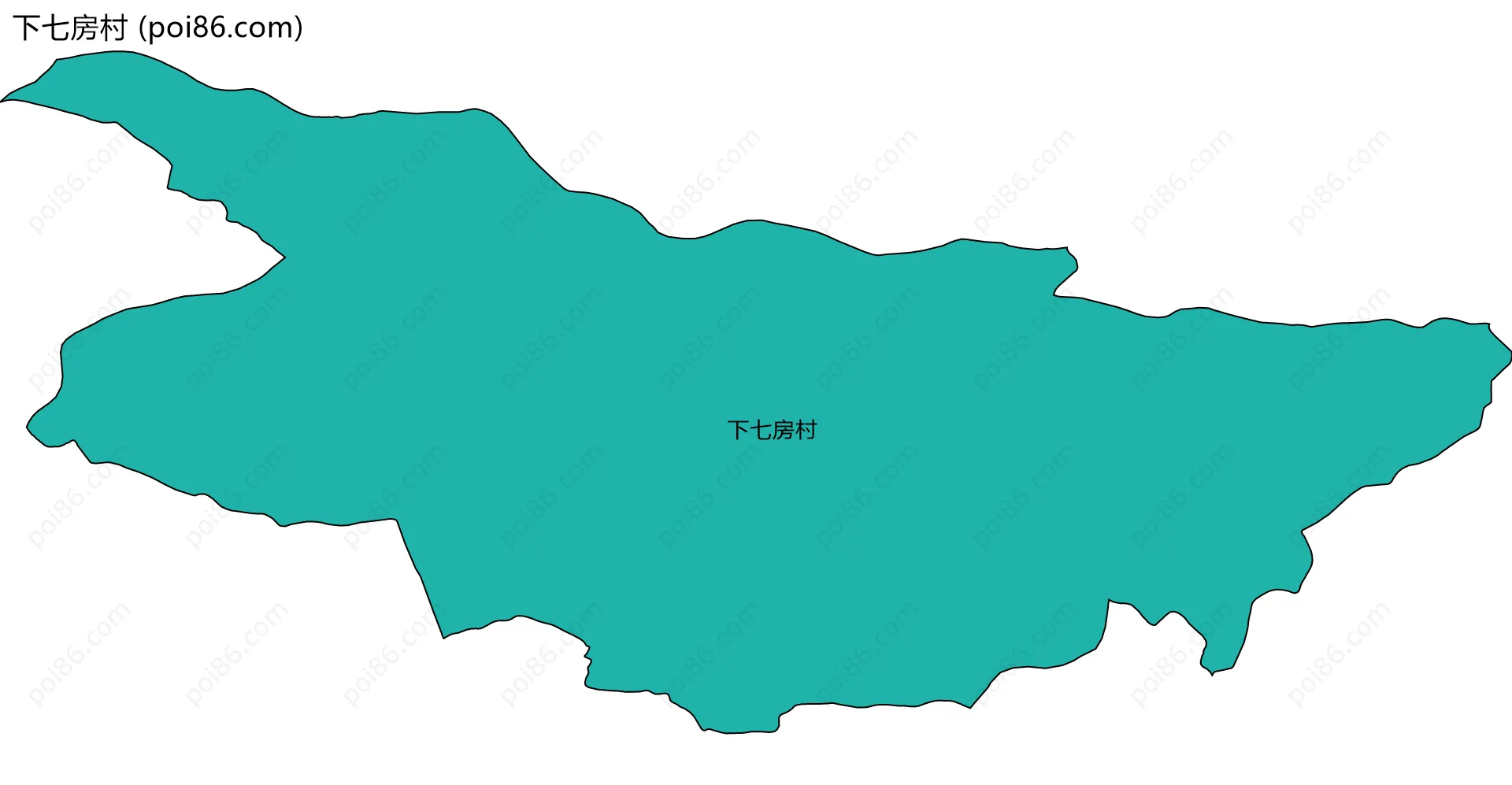 下七房村边界地图