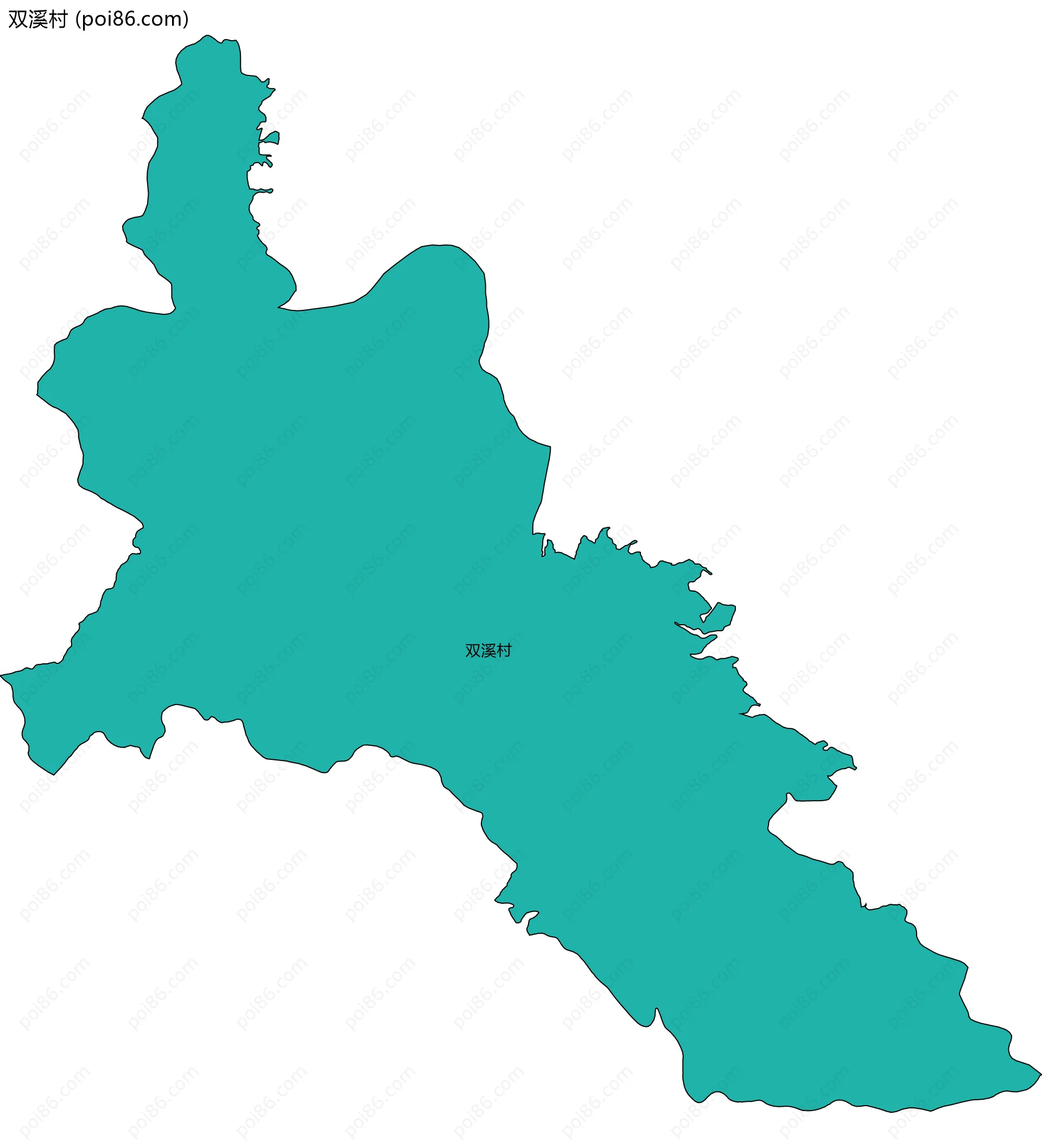 双溪村边界地图