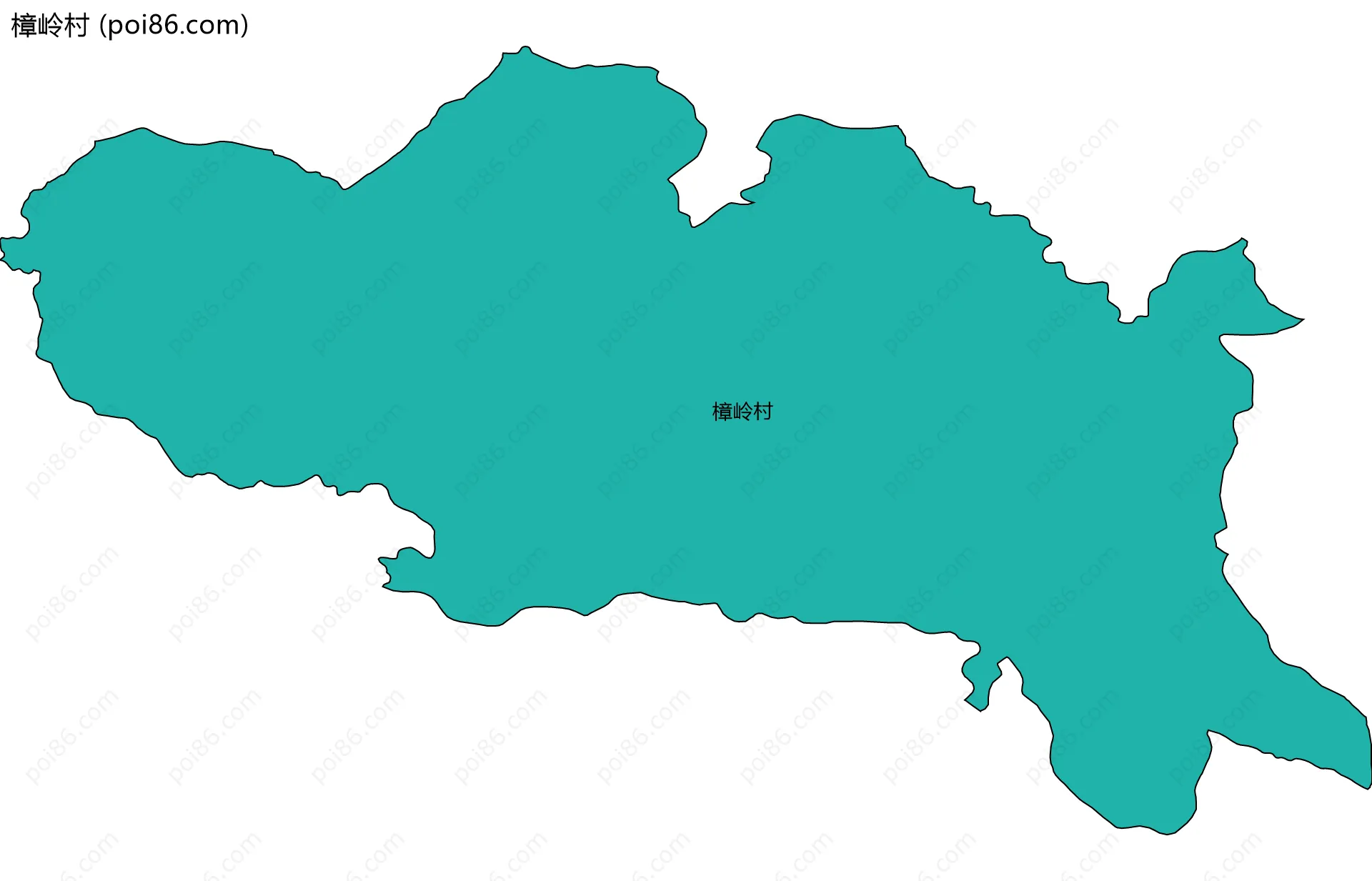 樟岭村边界地图