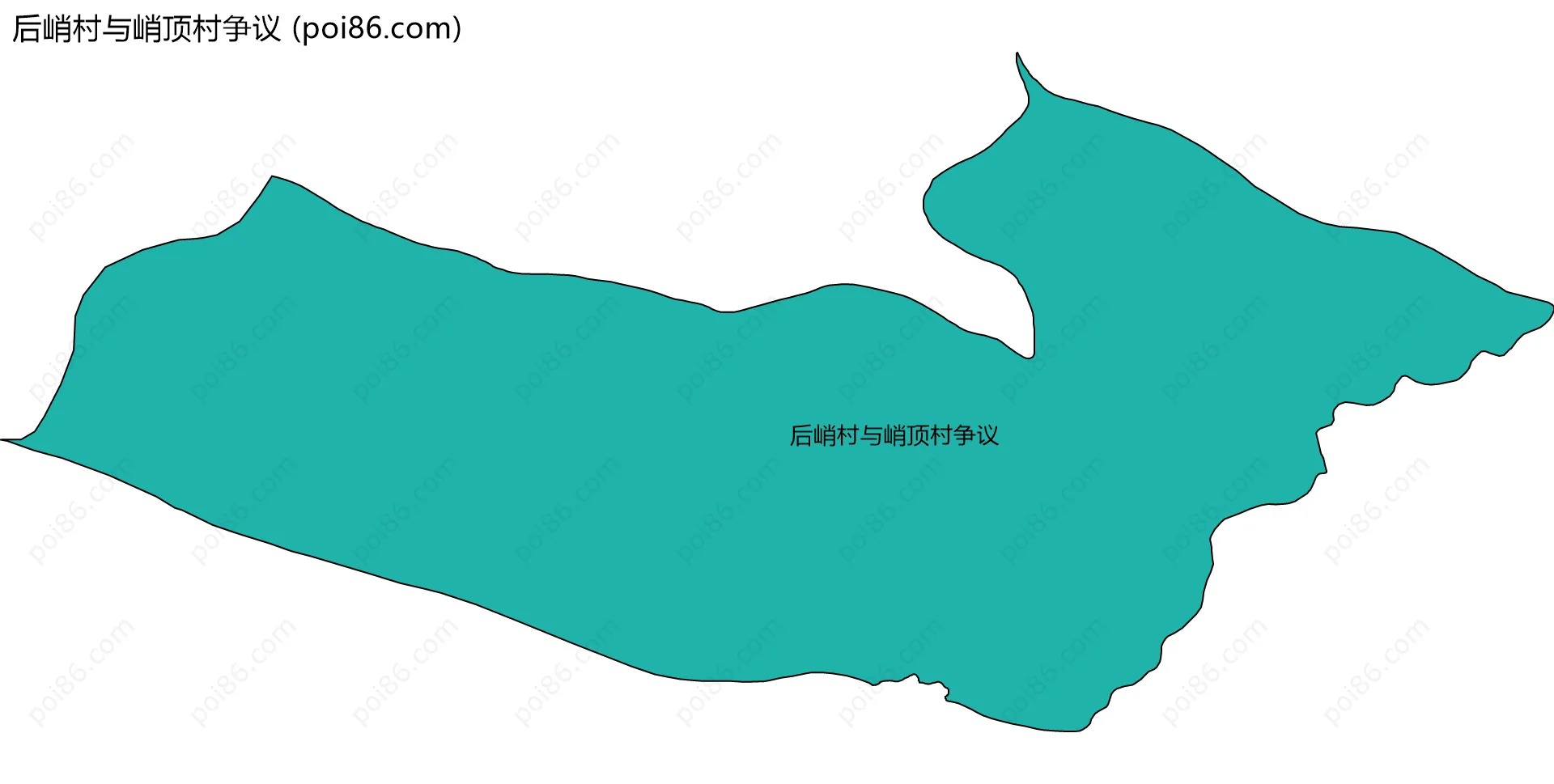 后峭村与峭顶村争议边界地图