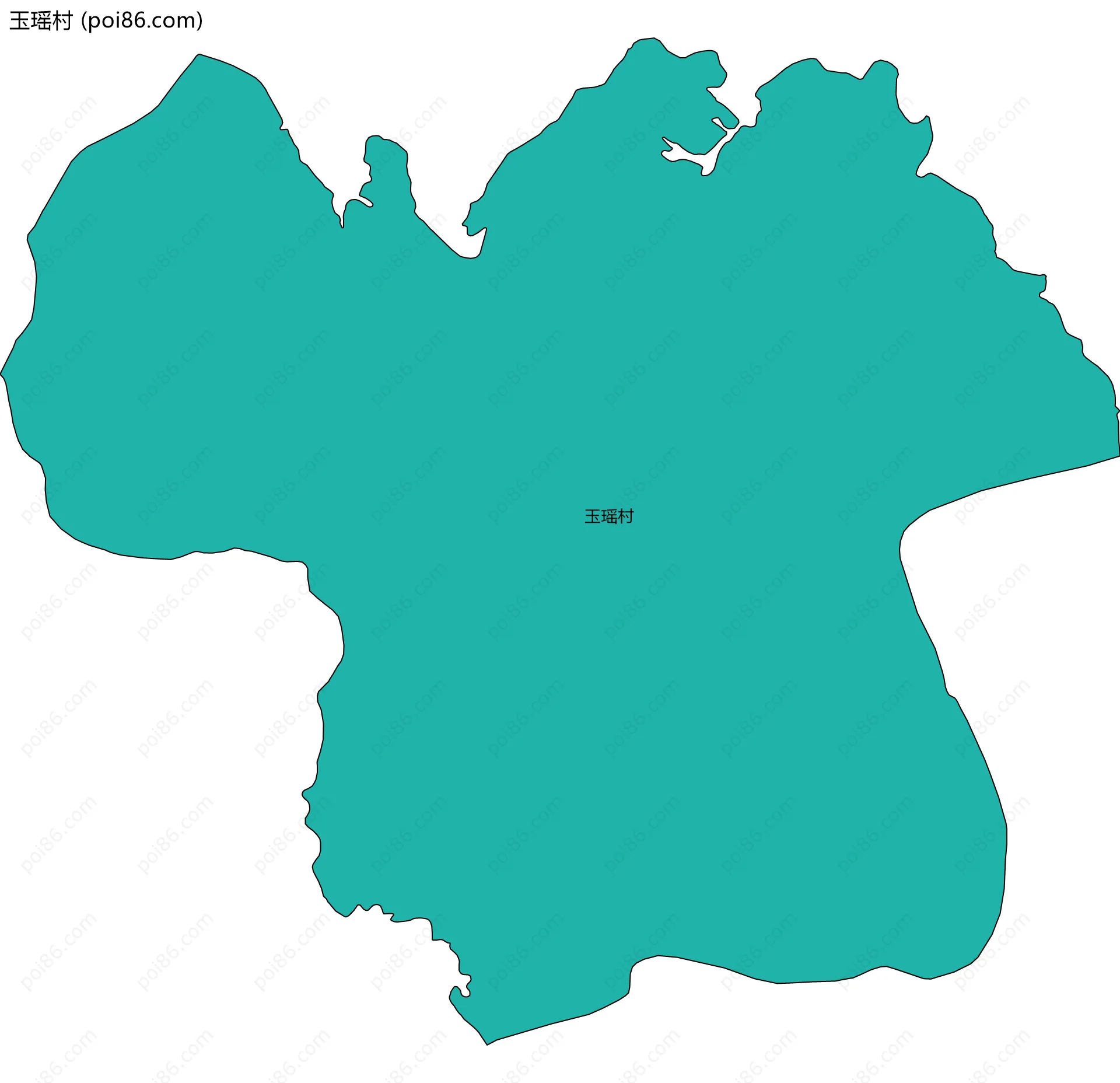 玉瑶村边界地图