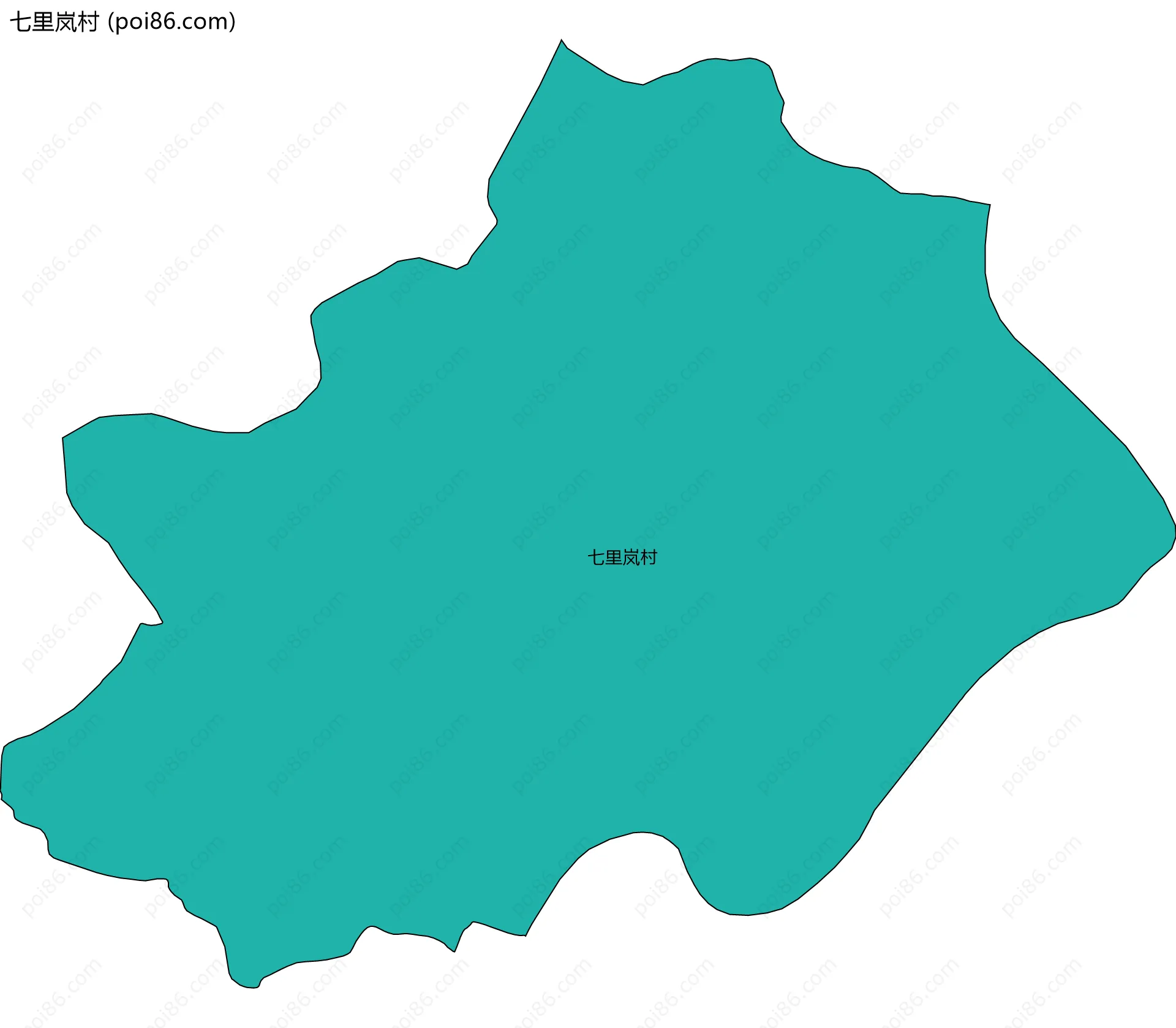 七里岚村边界地图